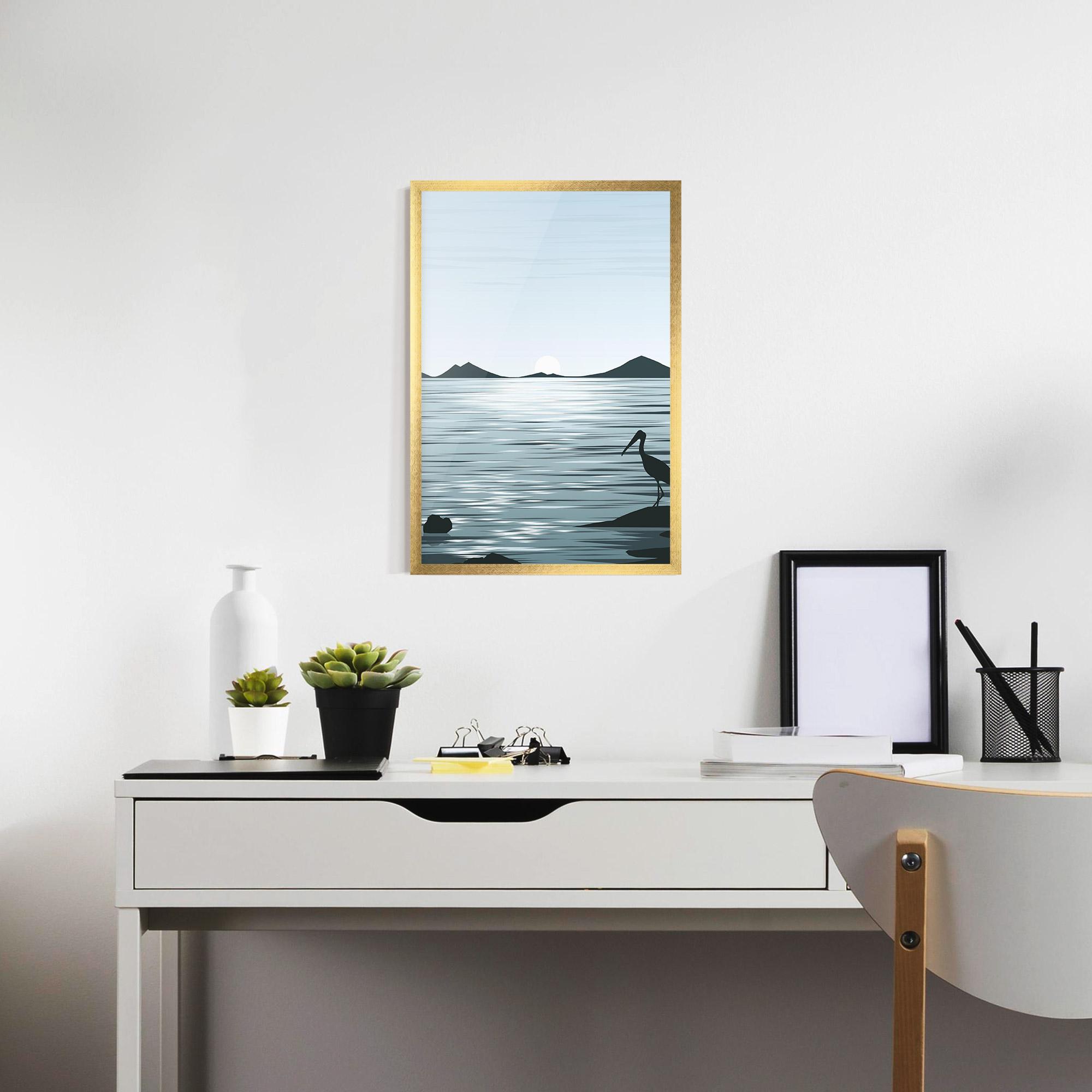 Poster Înrămat Sparkling_lake_view mockup 7