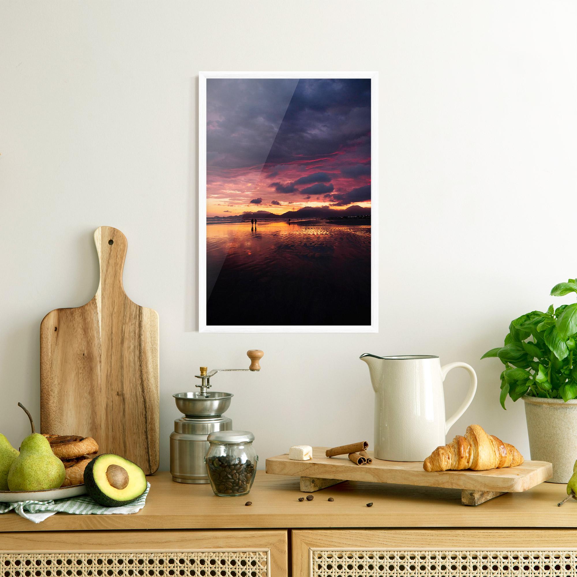 Poster Înrămat Beach At Sunset mockup 8