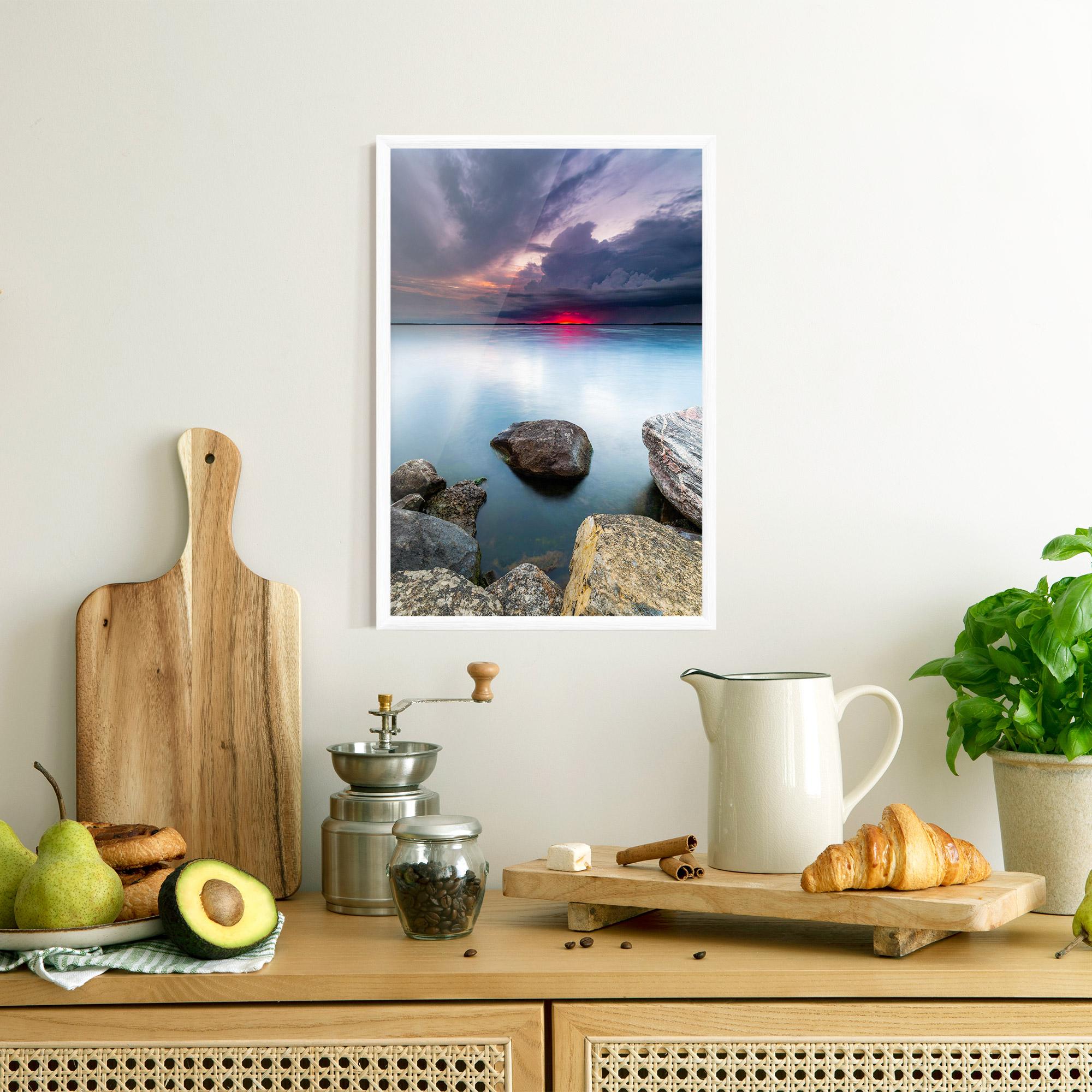 Poster Înrămat Lake Sunset mockup 8