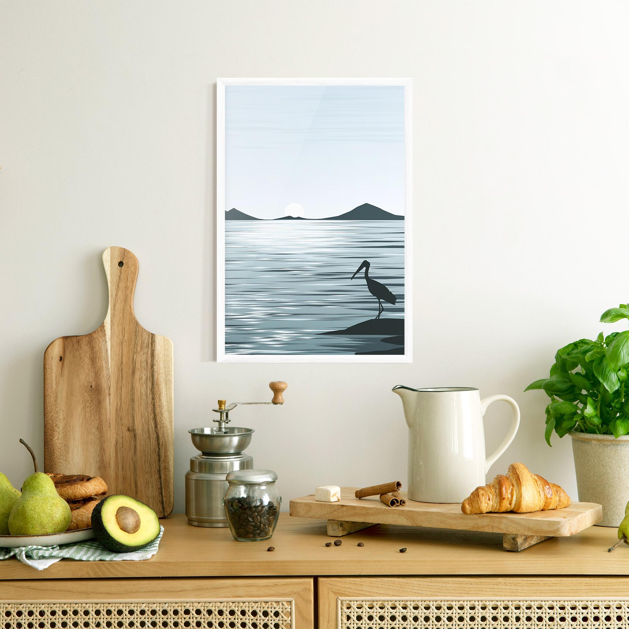 Poster Înrămat Sparkling Lake mockup 8