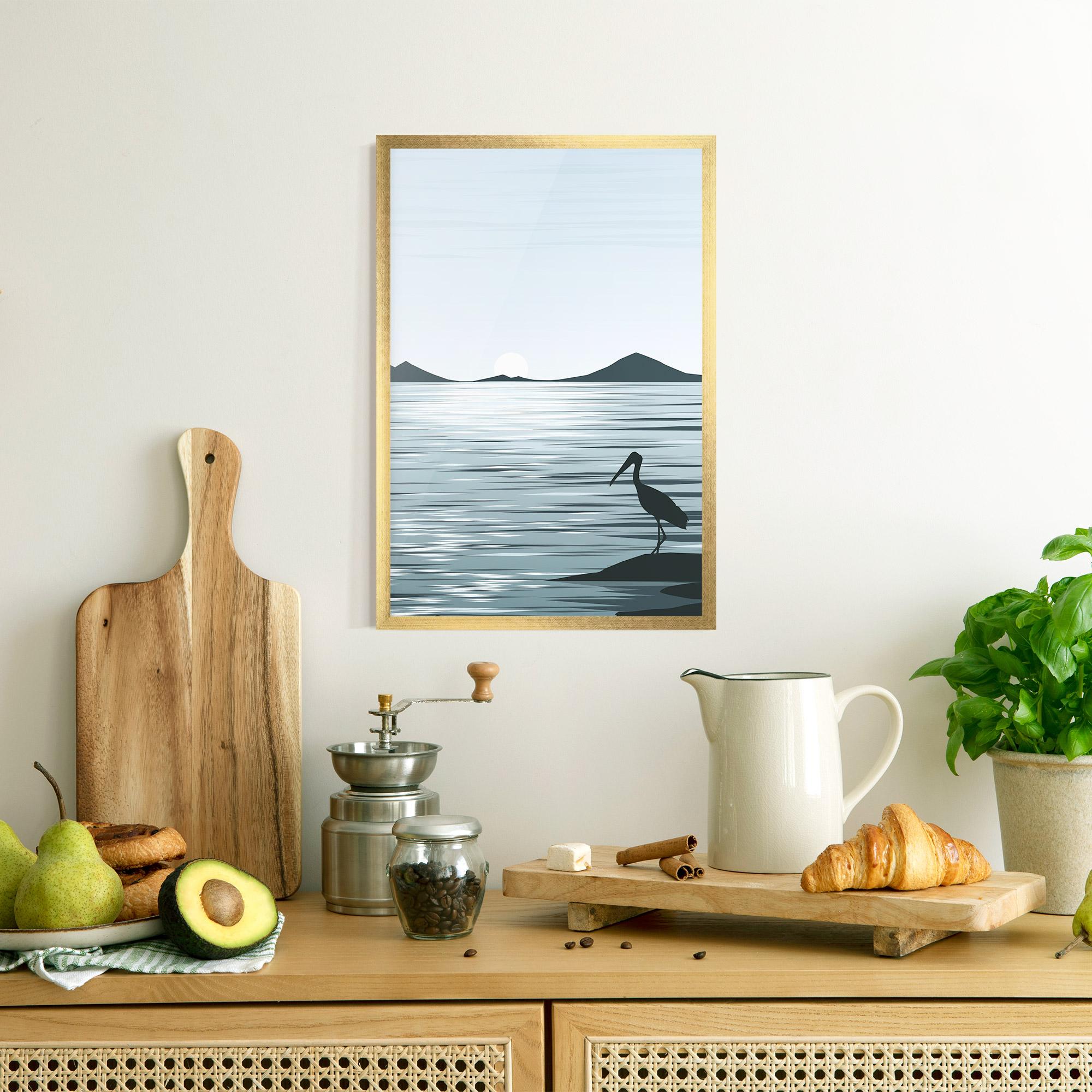 Poster Înrămat Sparkling Lake mockup 8