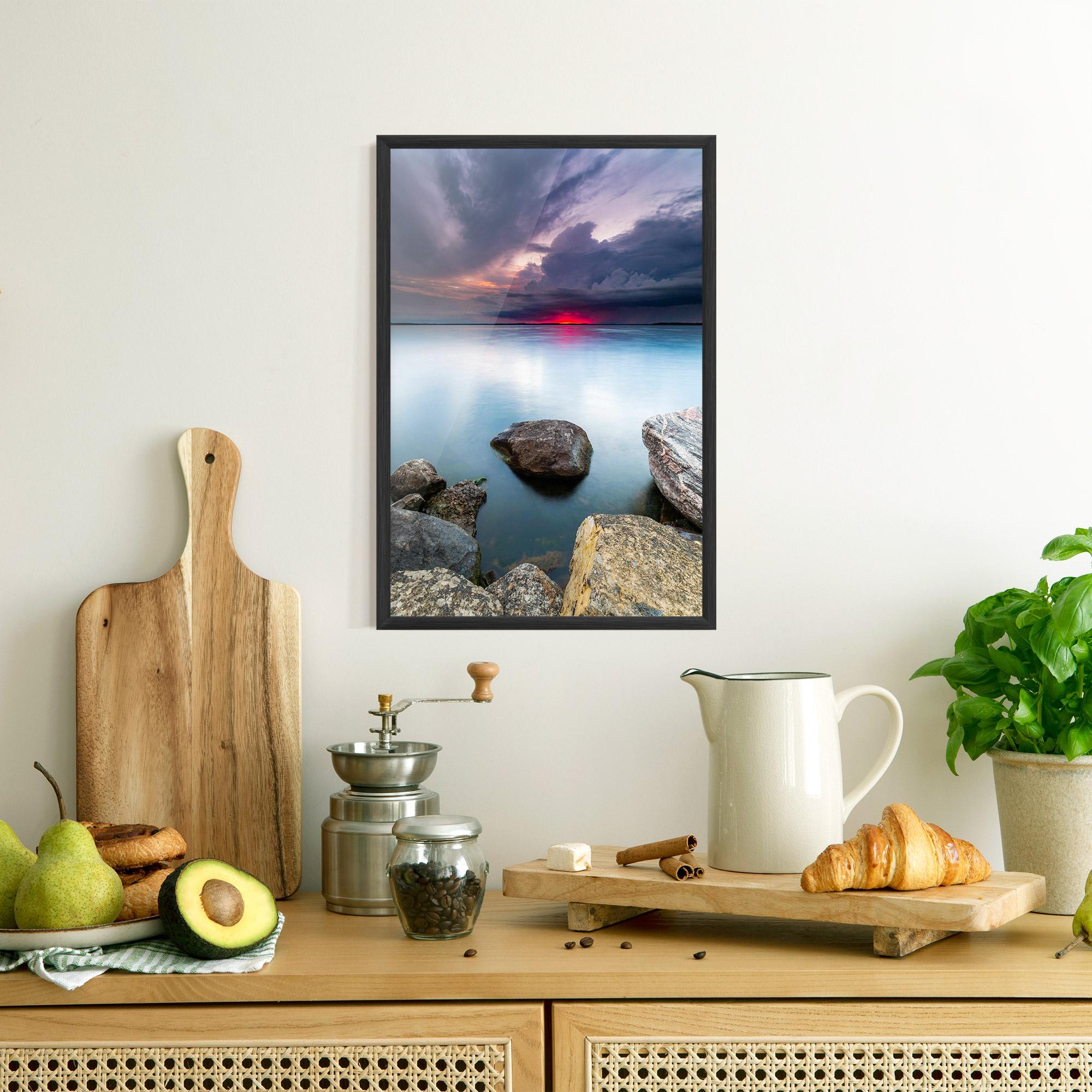 Poster Înrămat Lake Sunset mockup 8