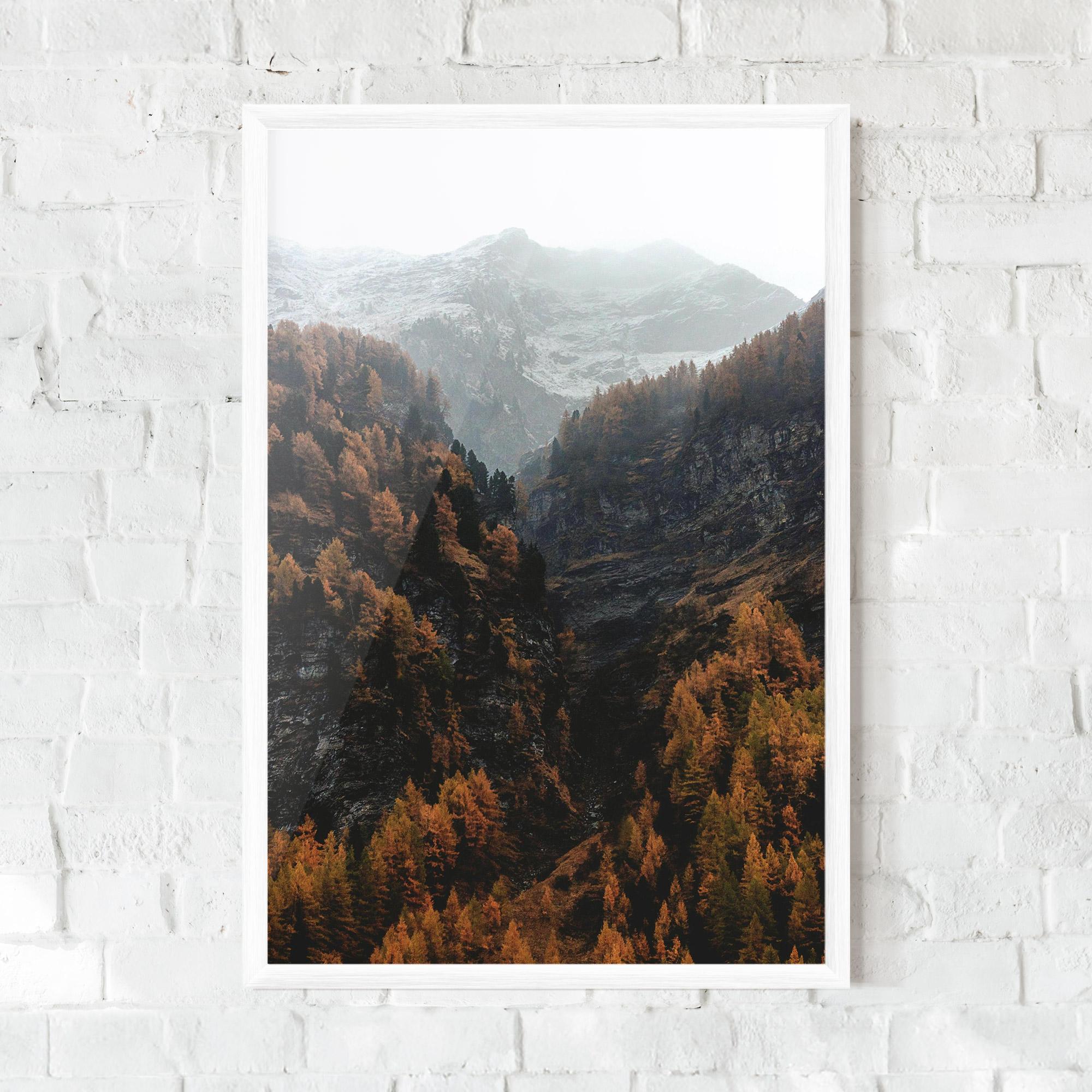 Poster Înrămat Autumn Mountain mockup 0