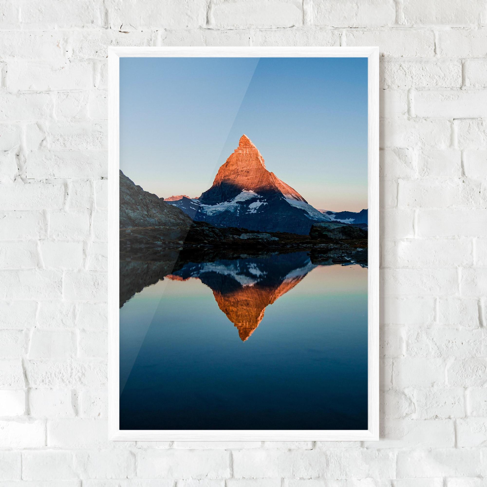 Poster Înrămat Mirror Mountain mockup 0