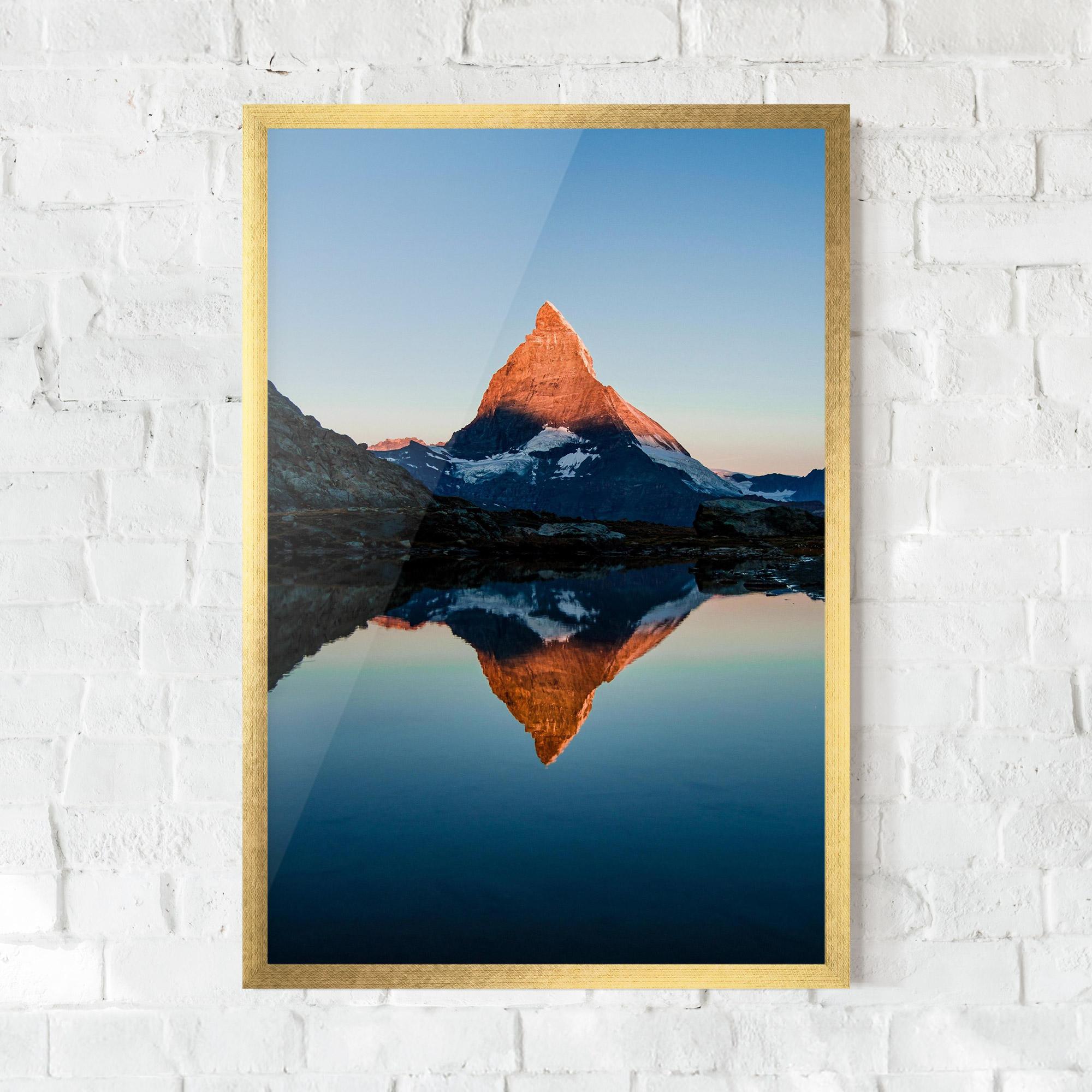 Poster Înrămat Mirror Mountain mockup 0