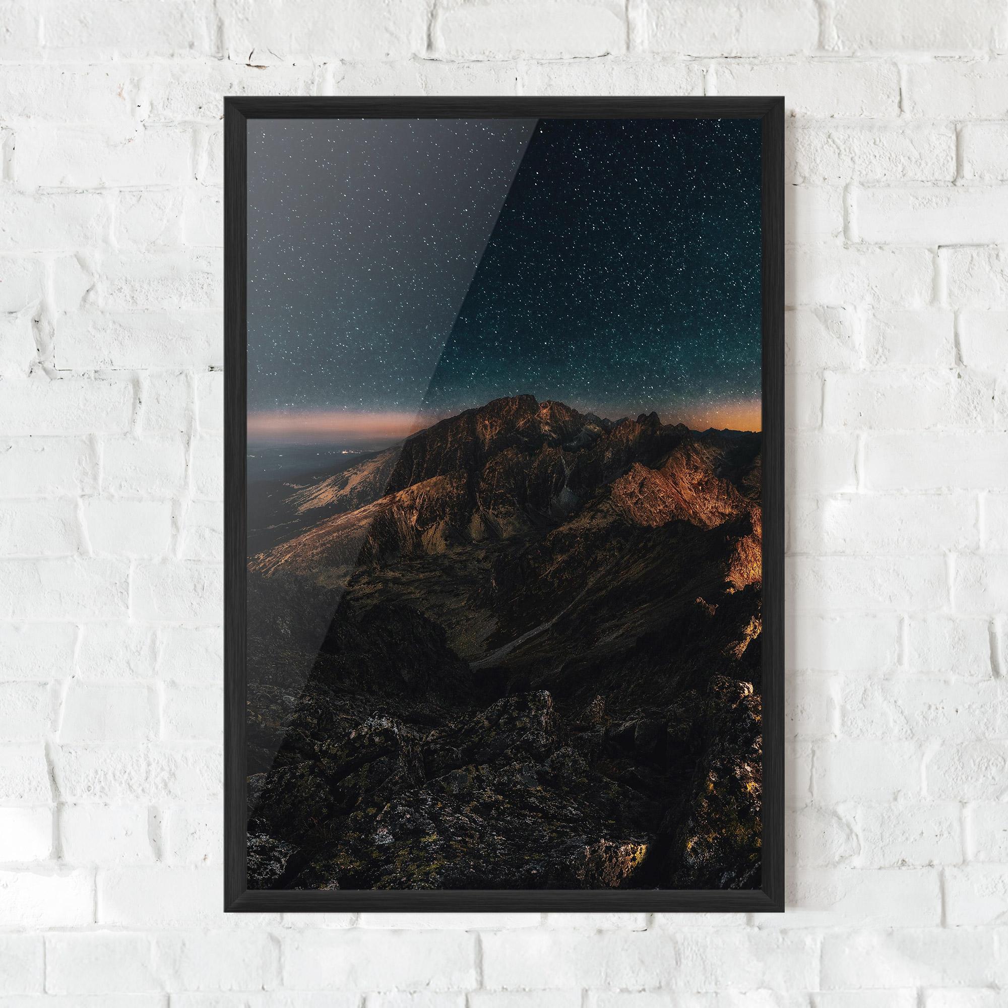 Poster Înrămat Mountain Sky mockup 0