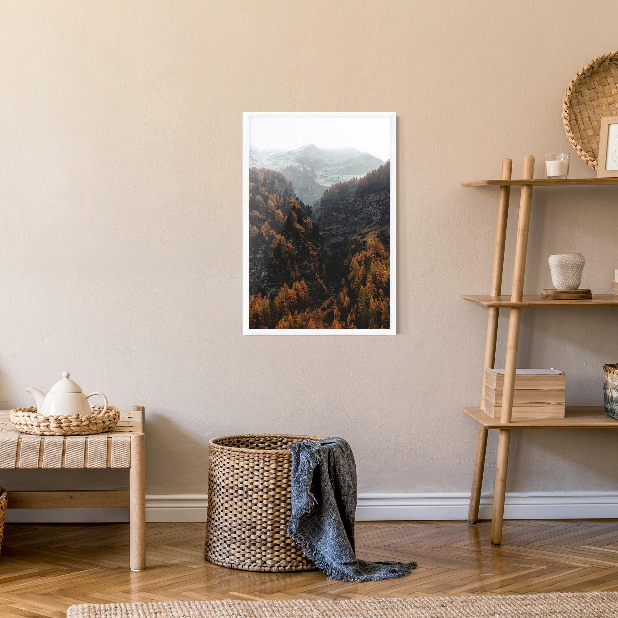 Poster Înrămat Autumn Mountain mockup 9
