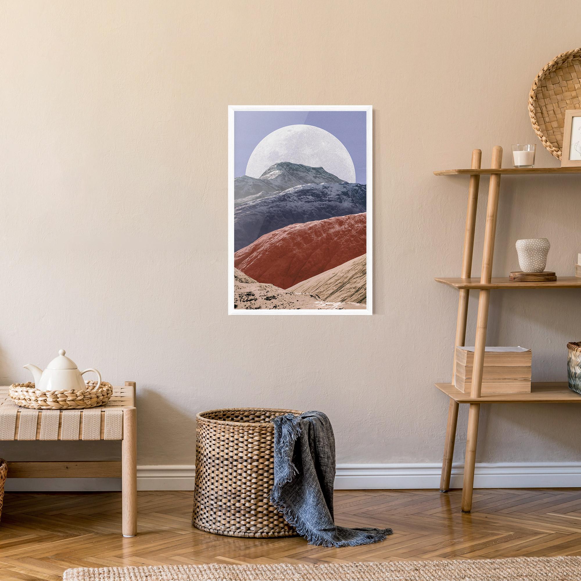 Poster Înrămat Moon Mountain Art mockup 9
