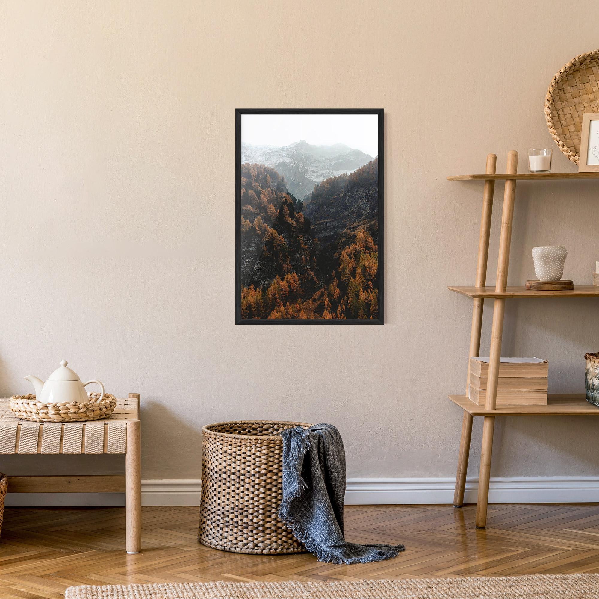 Poster Înrămat Autumn Mountain mockup 9