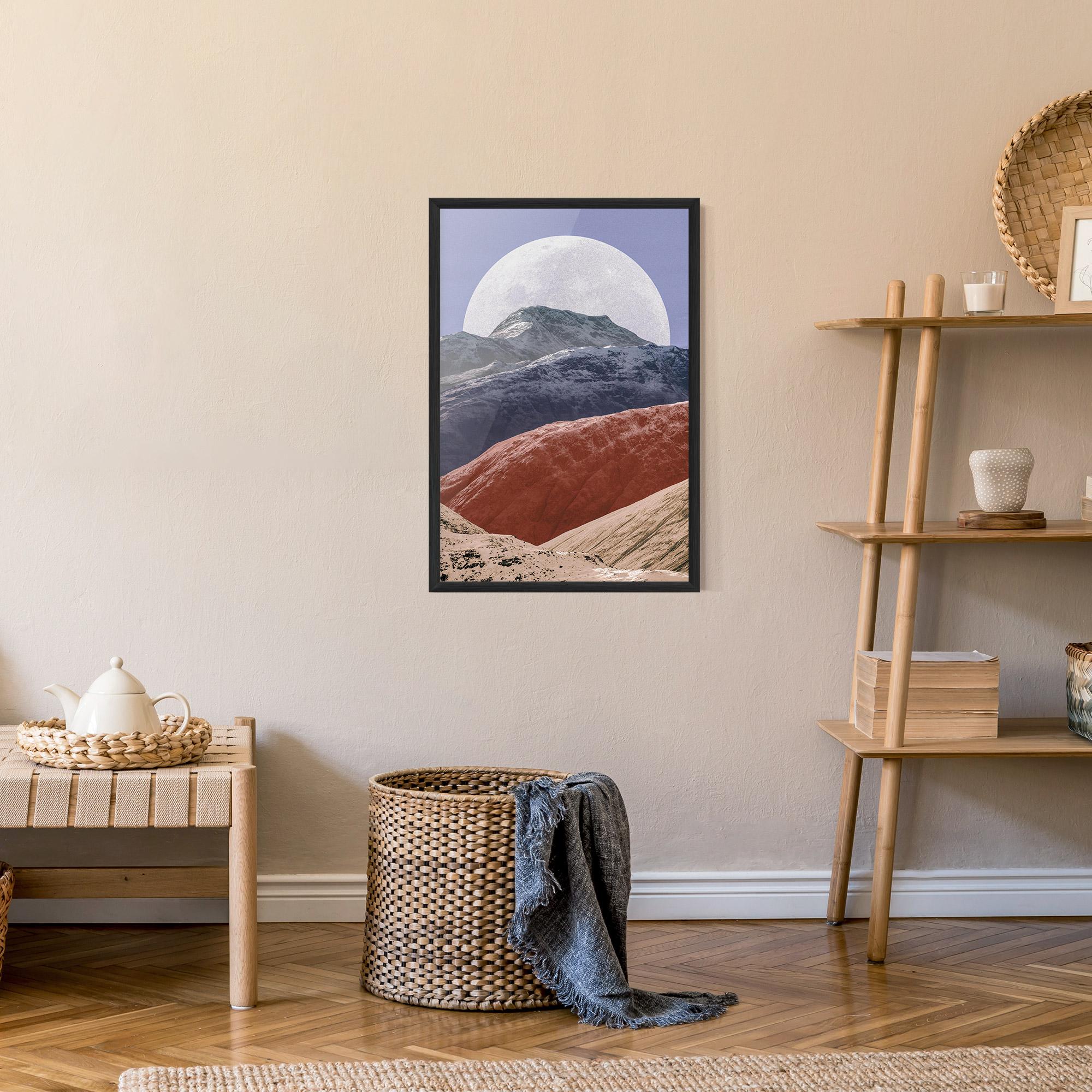 Poster Înrămat Moon Mountain Art mockup 9