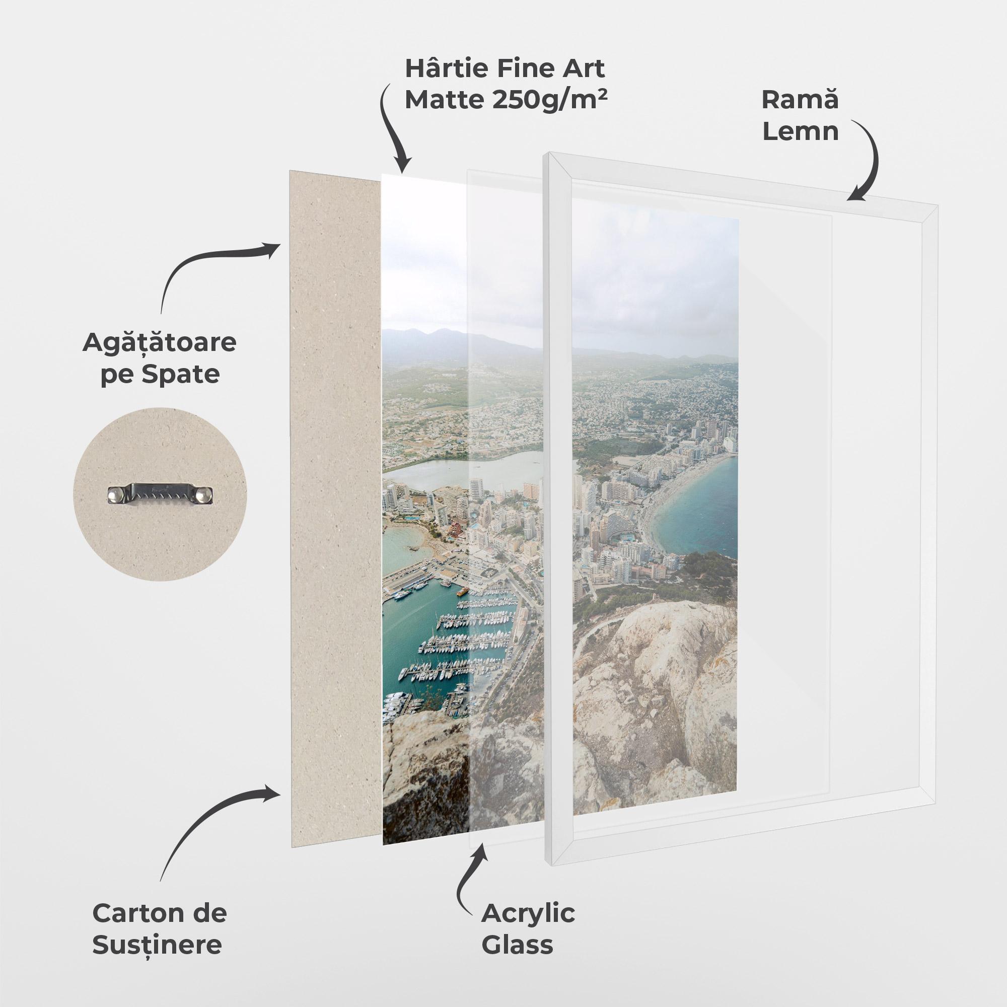 Poster Înrămat Coast City mockup 1