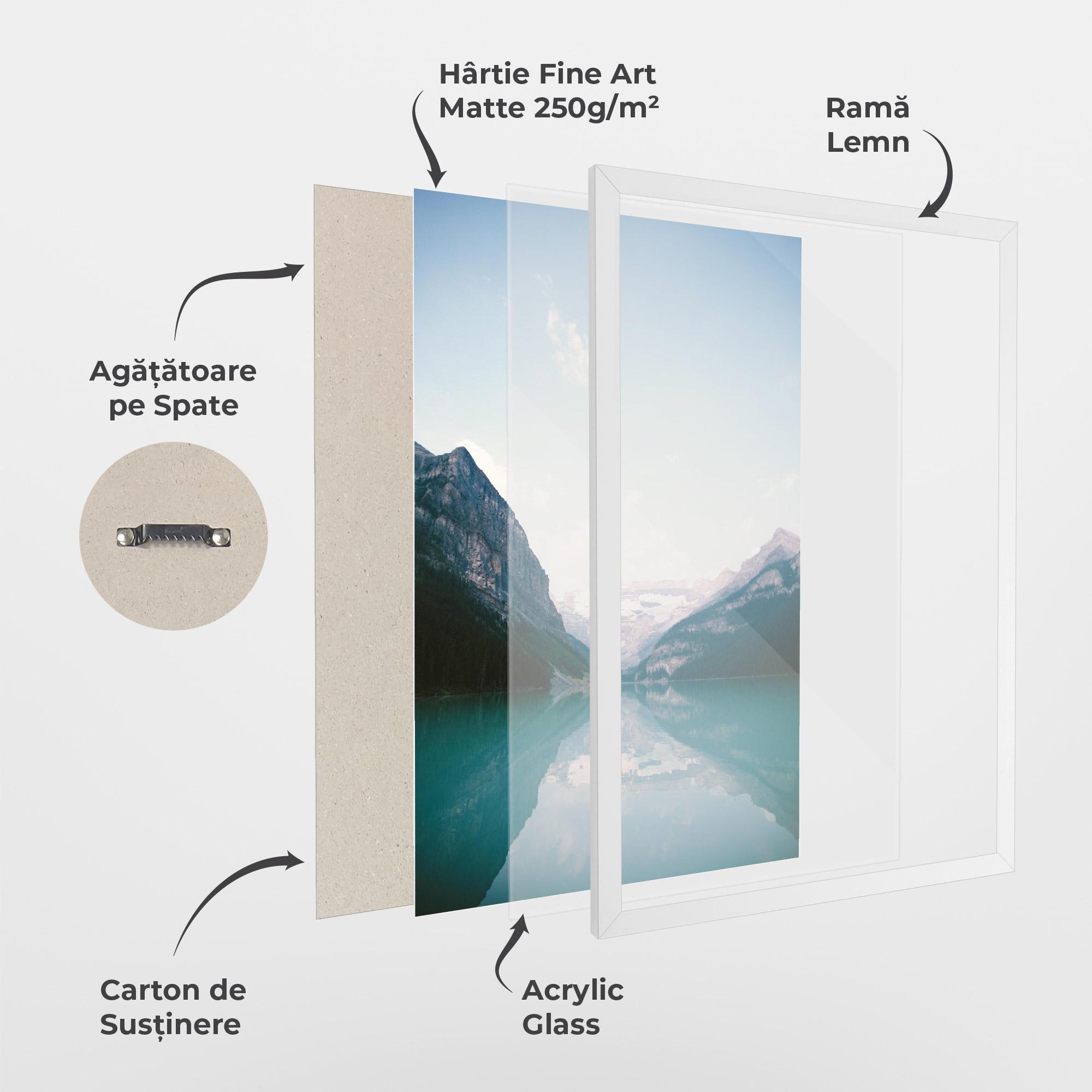 Poster Înrămat Mountain Valley mockup 1