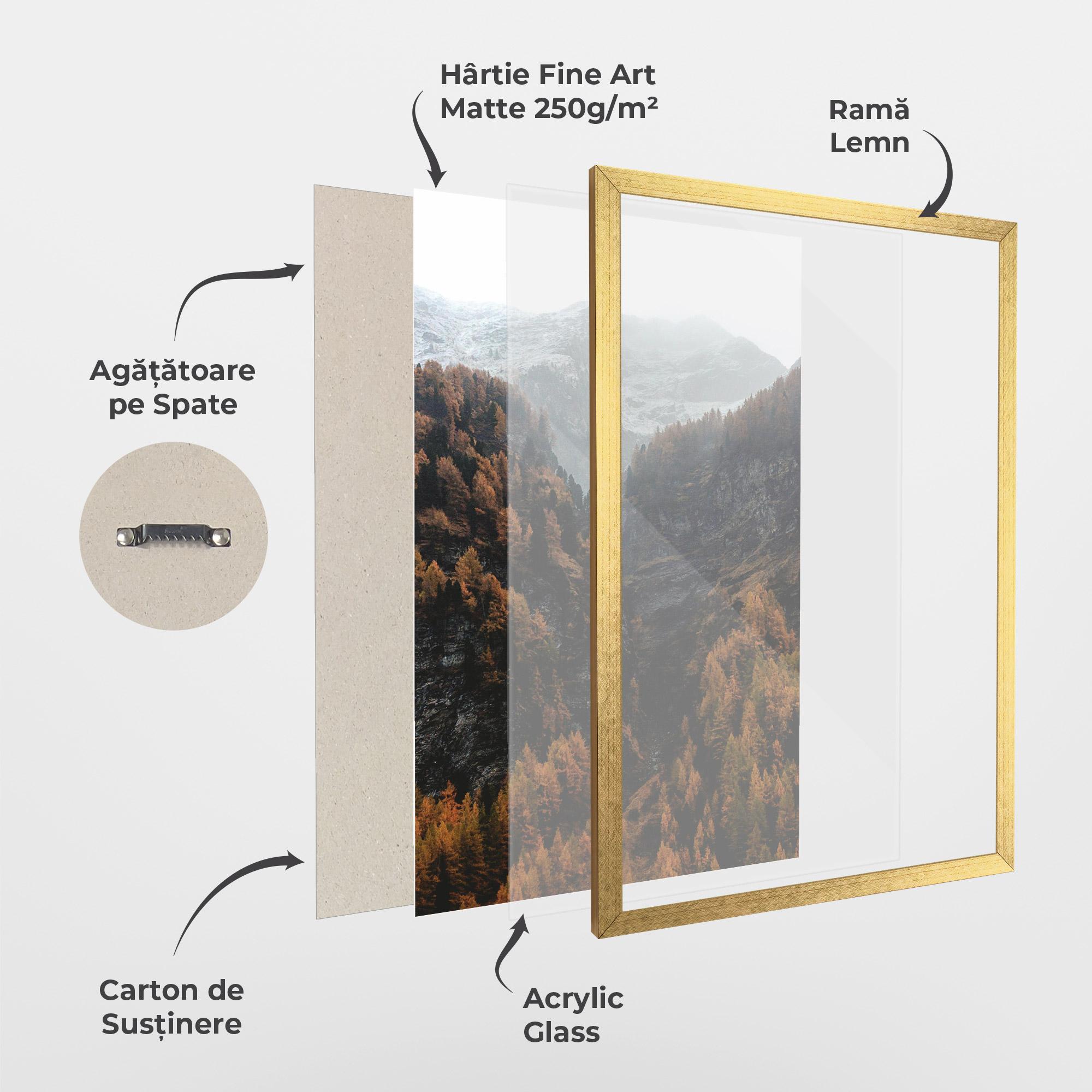 Poster Înrămat Autumn Mountain mockup 1