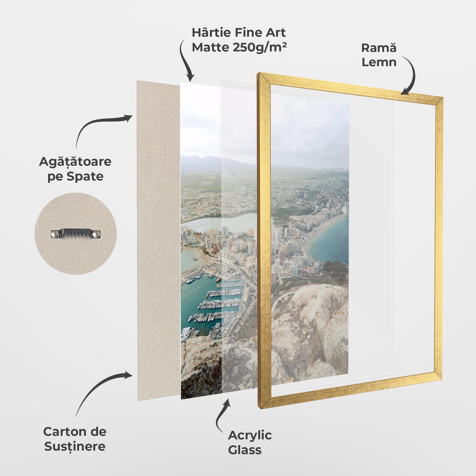 Poster Înrămat Coast City mockup 1