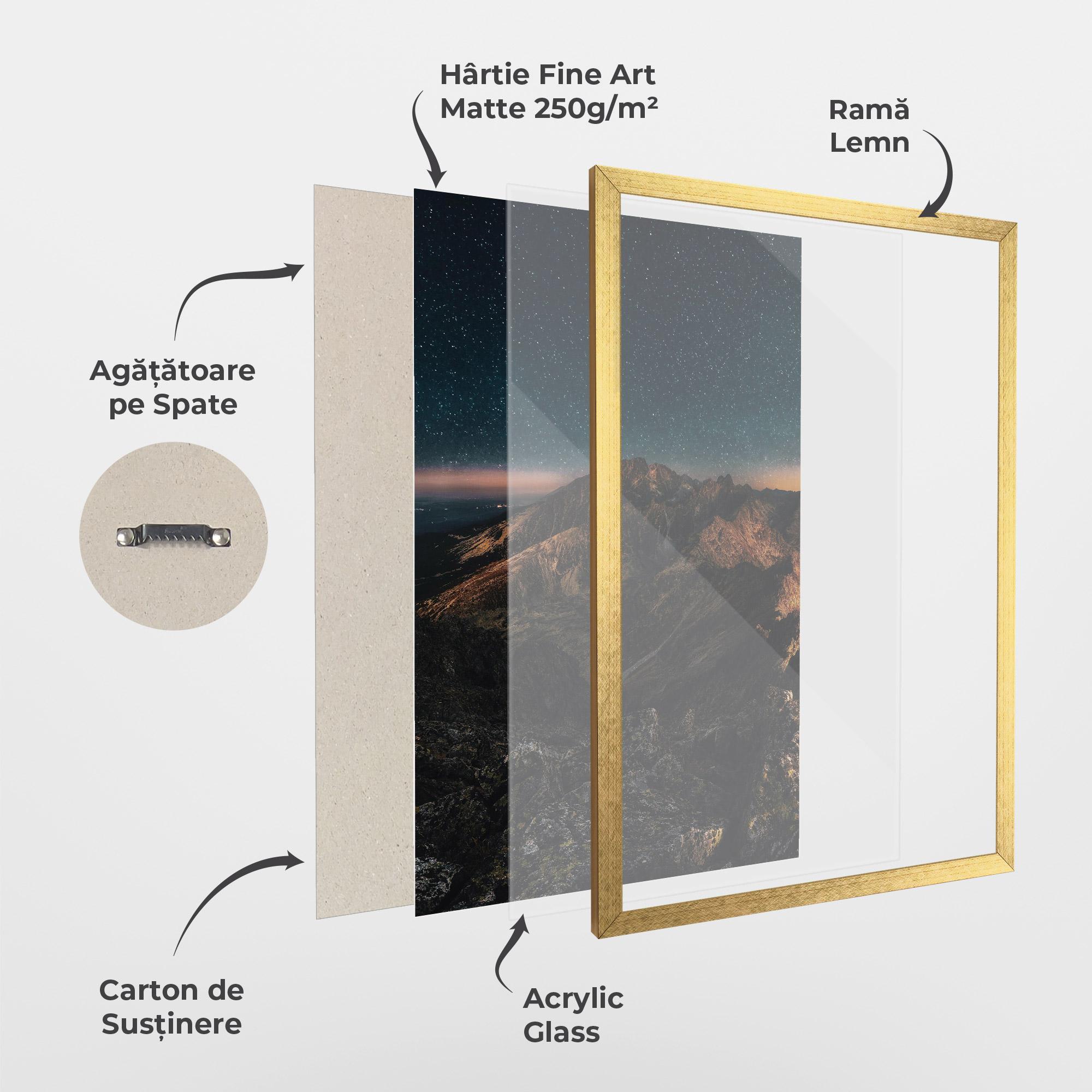 Poster Înrămat Mountain Sky mockup 1