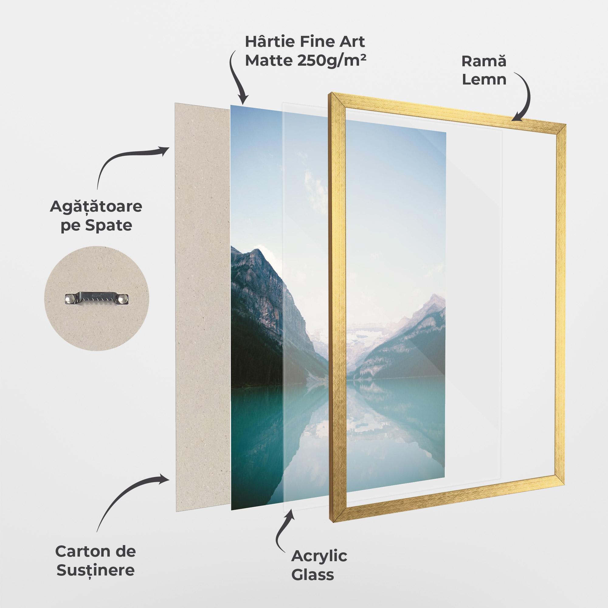 Poster Înrămat Mountain Valley mockup 1