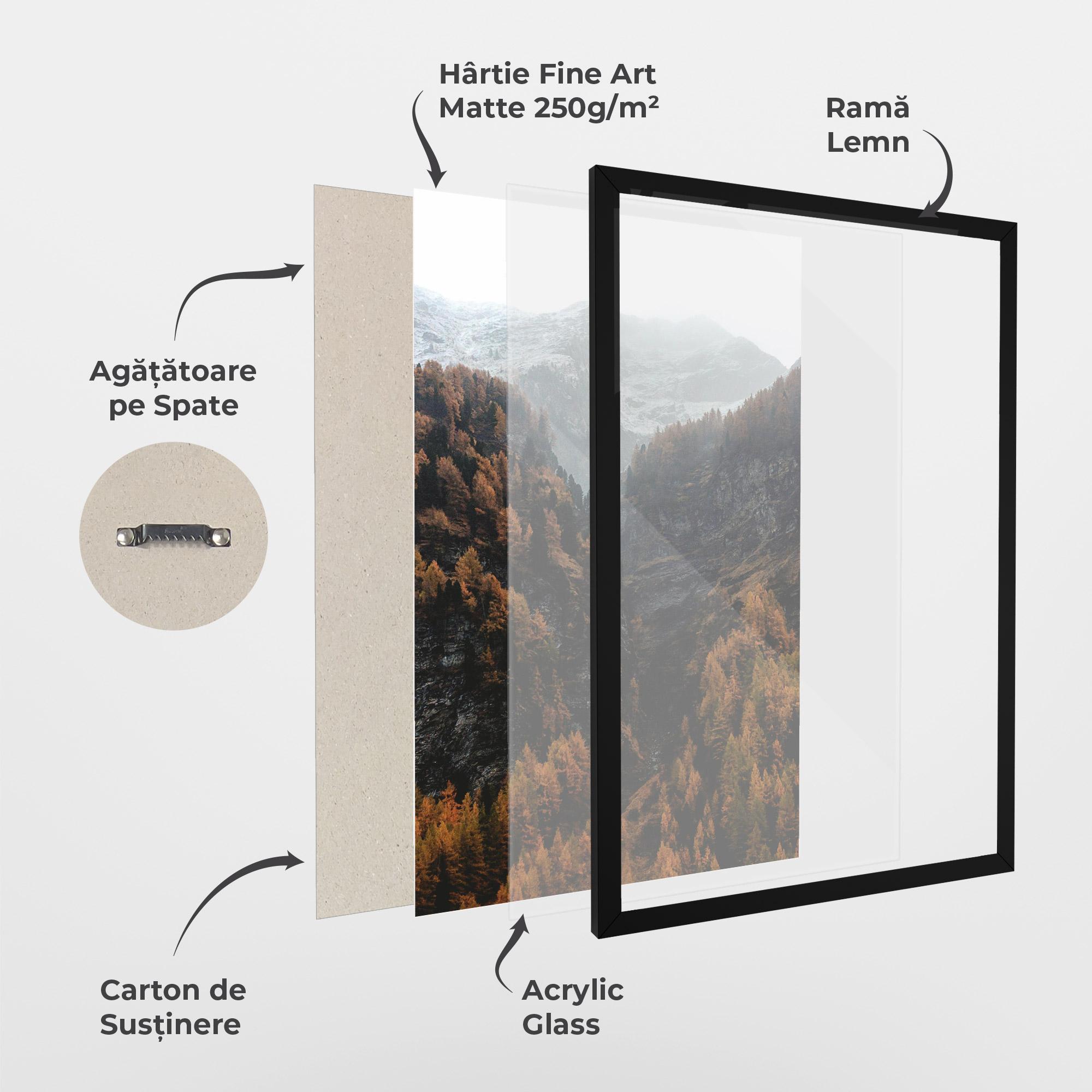 Poster Înrămat Autumn Mountain mockup 1