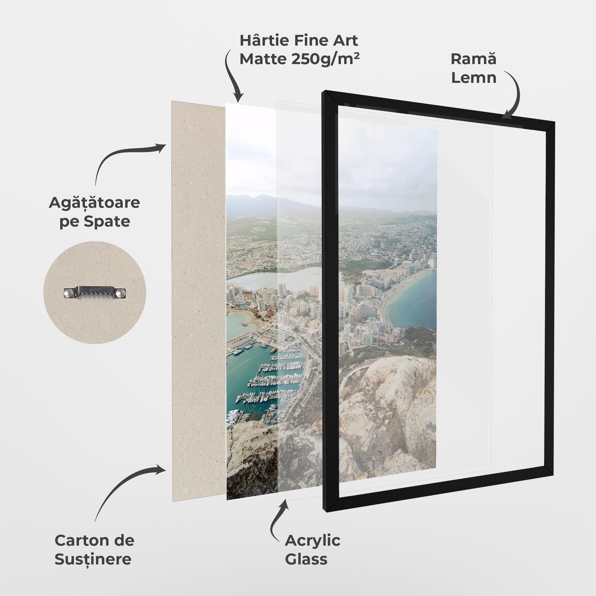 Poster Înrămat Coast City mockup 1