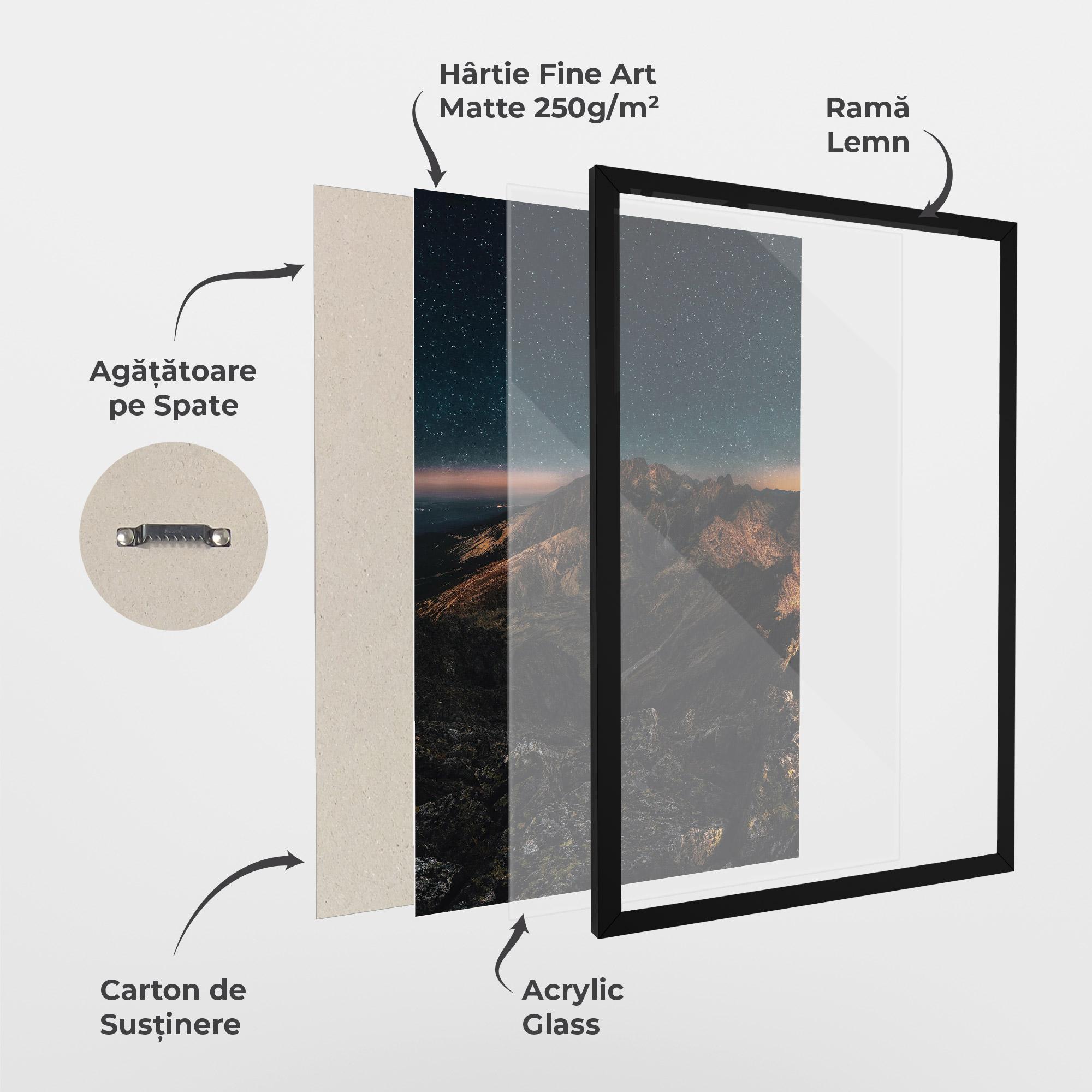 Poster Înrămat Mountain Sky mockup 1