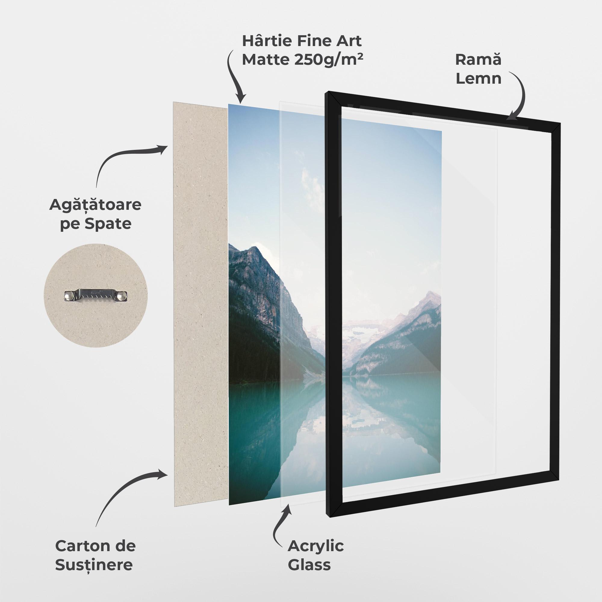 Poster Înrămat Mountain Valley mockup 1