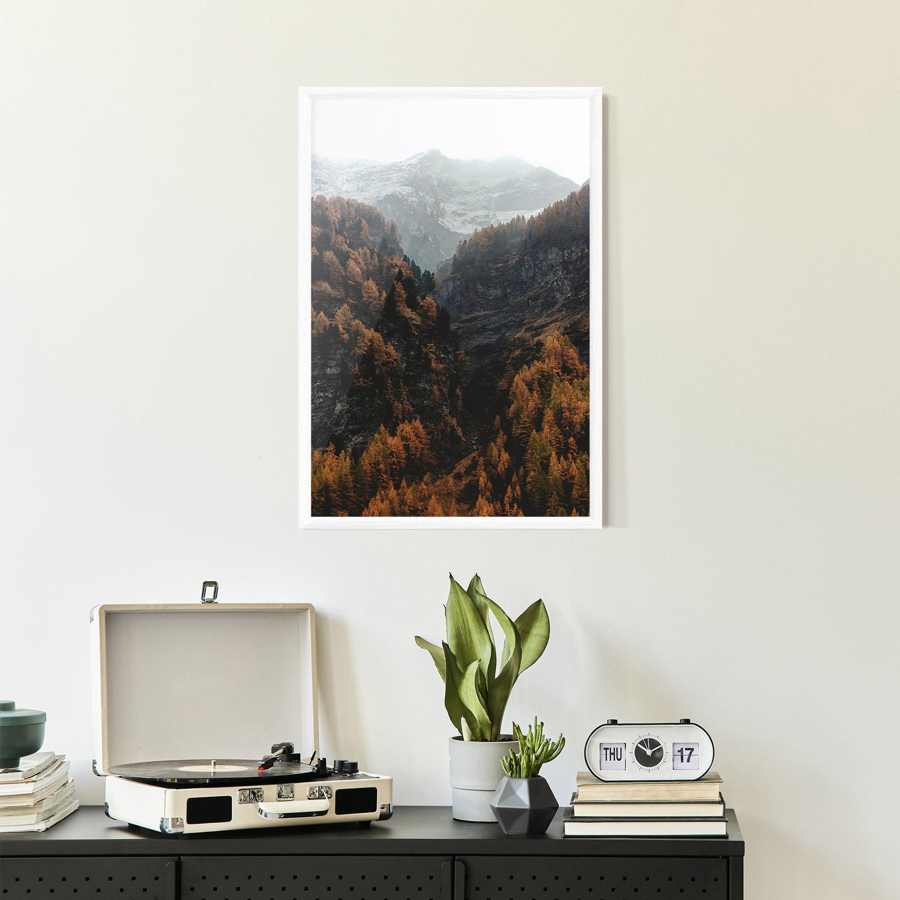 Poster Înrămat Autumn Mountain mockup 2