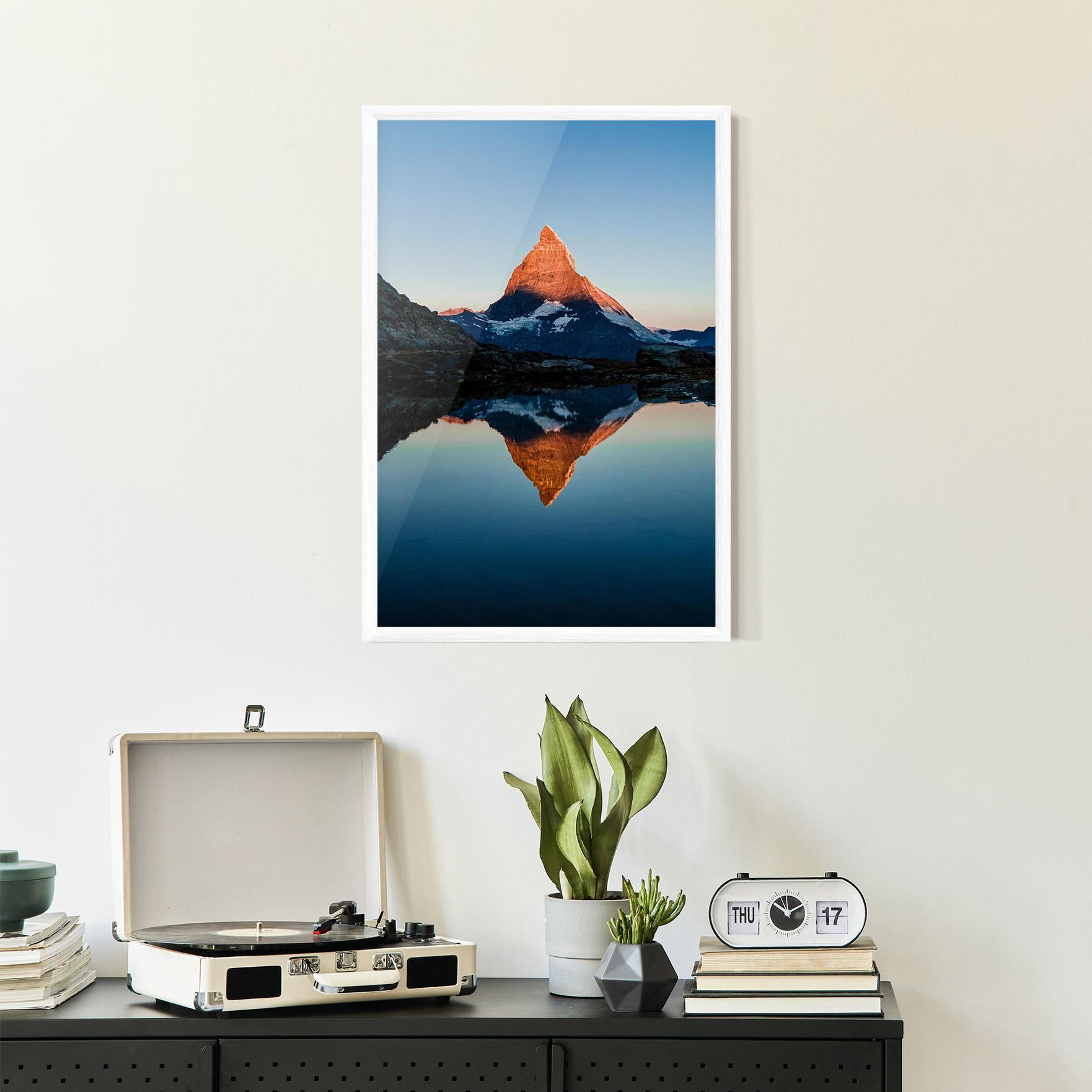 Poster Înrămat Mirror Mountain mockup 2