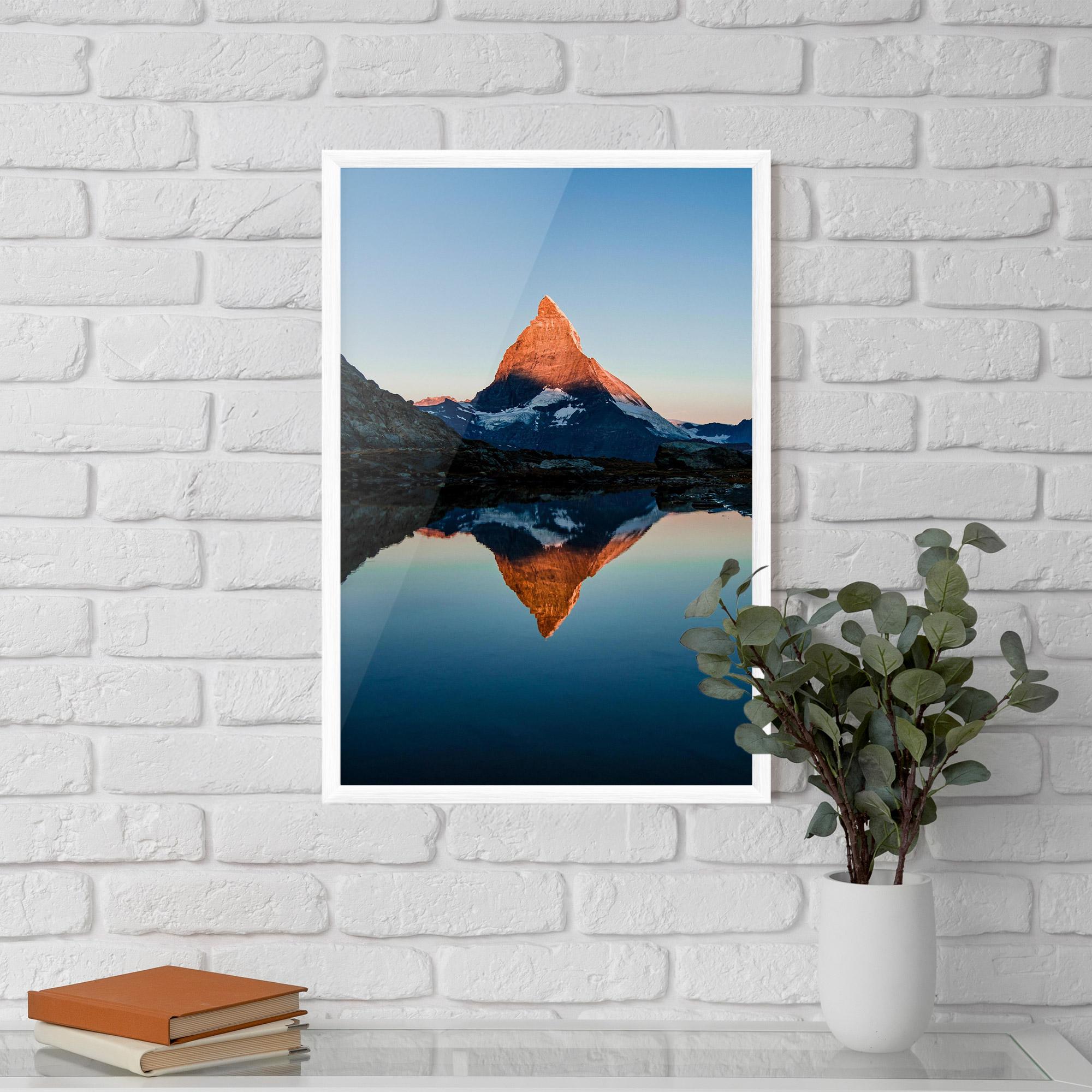 Poster Înrămat Mirror Mountain mockup 5