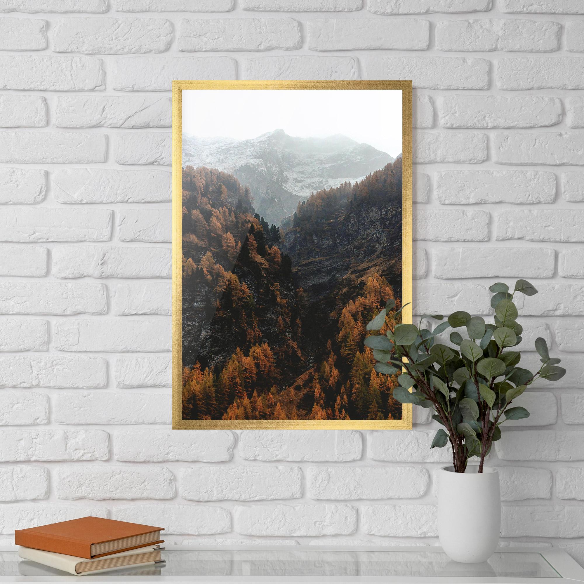 Poster Înrămat Autumn Mountain mockup 5