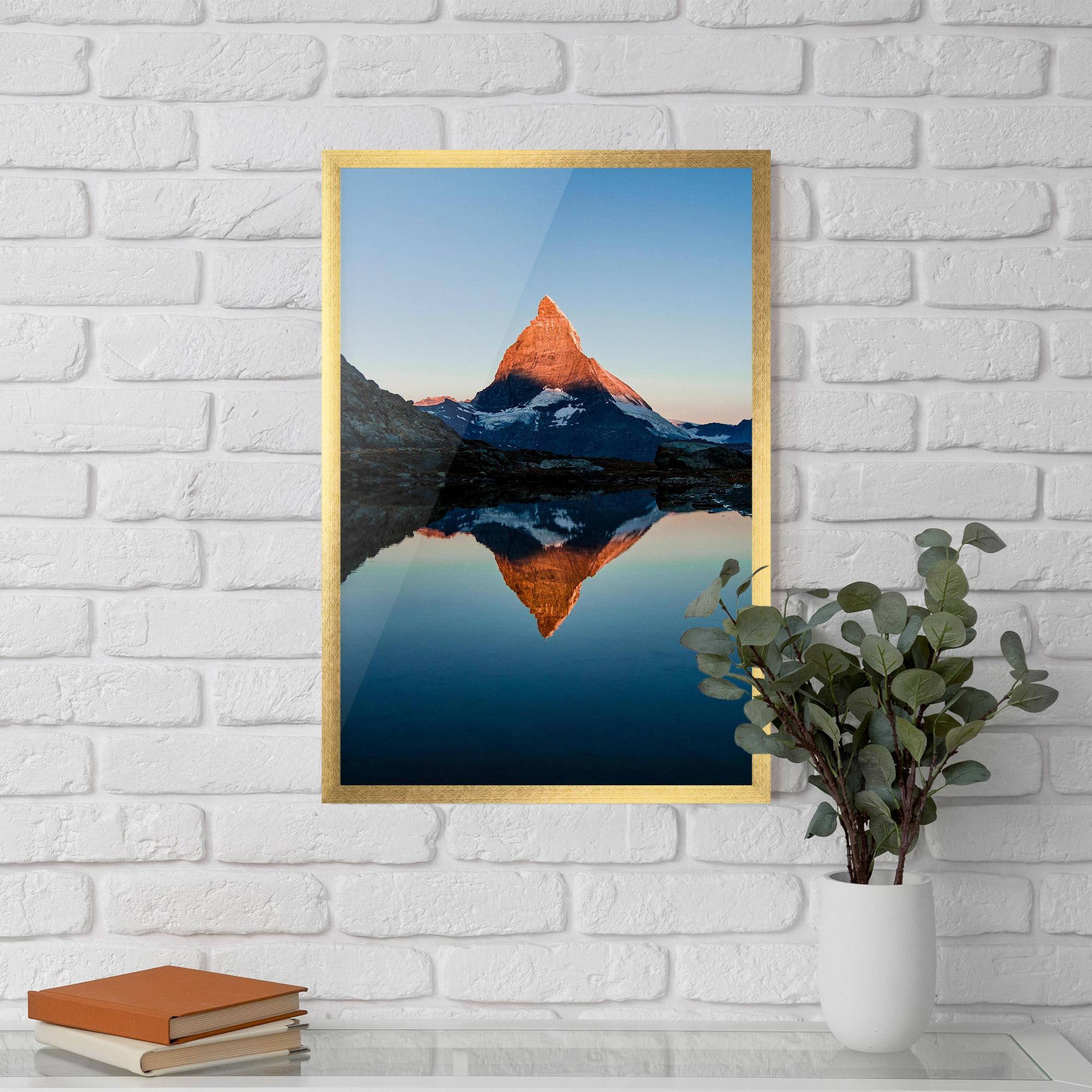 Poster Înrămat Mirror Mountain mockup 5