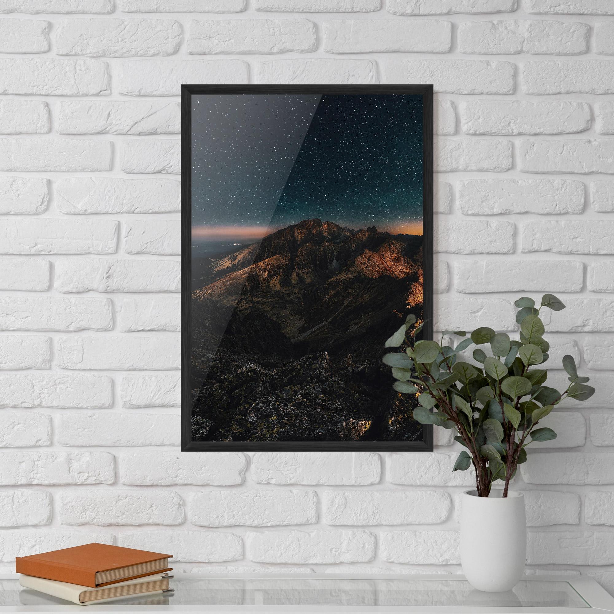Poster Înrămat Mountain Sky mockup 5