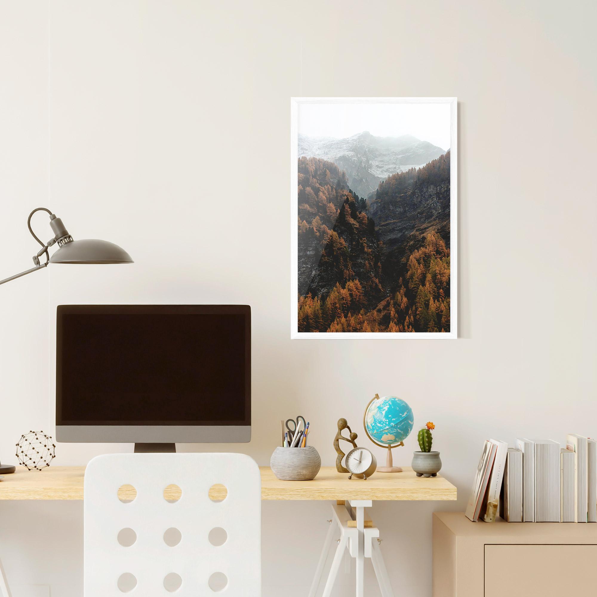 Poster Înrămat Autumn Mountain mockup 6