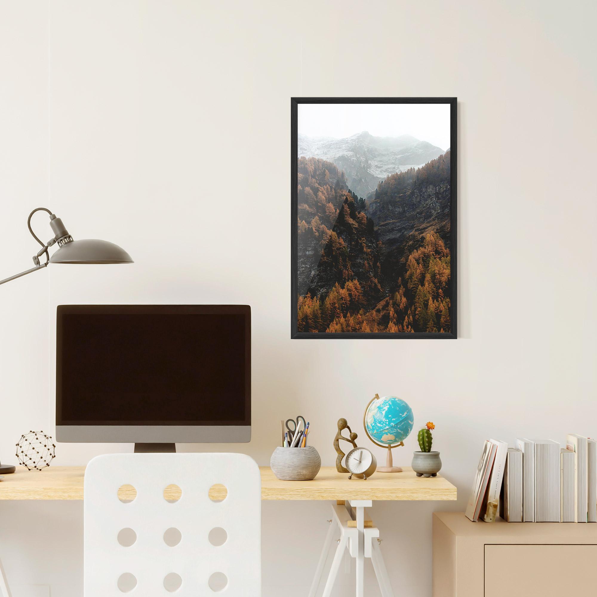 Poster Înrămat Autumn Mountain mockup 6
