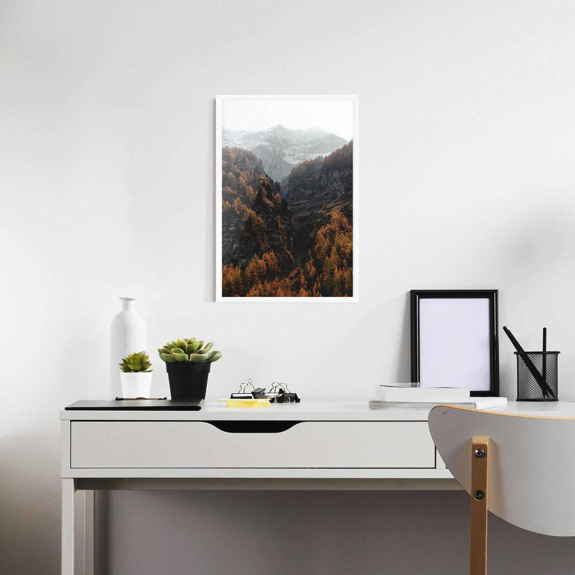 Poster Înrămat Autumn Mountain mockup 7