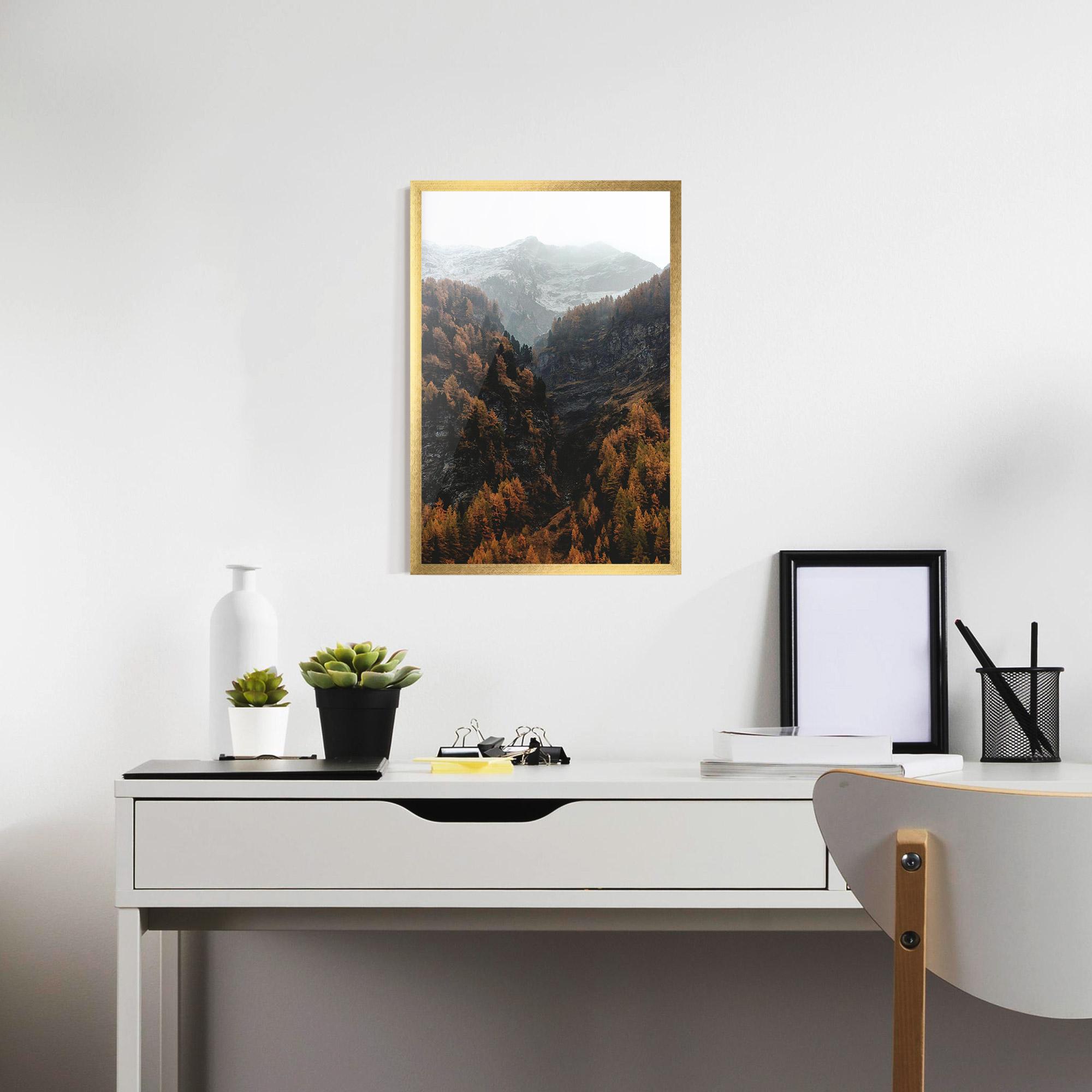 Poster Înrămat Autumn Mountain mockup 7