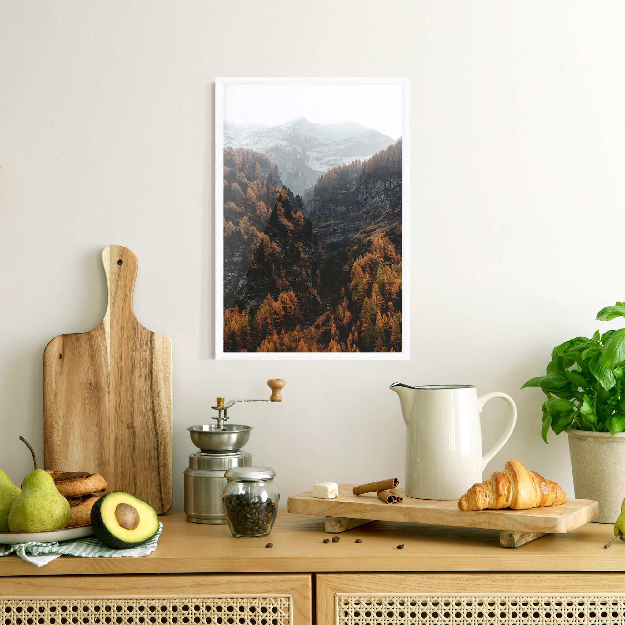 Poster Înrămat Autumn Mountain mockup 8