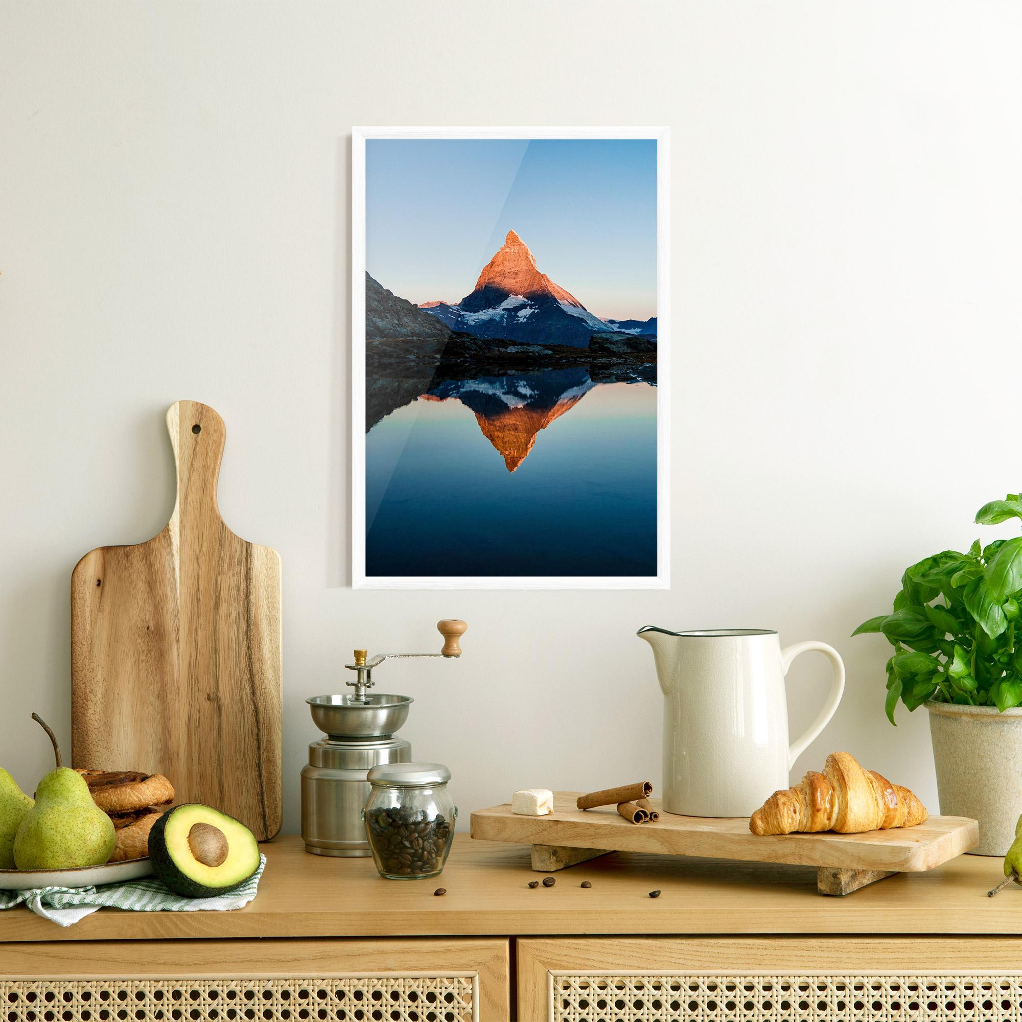 Poster Înrămat Mirror Mountain mockup 8
