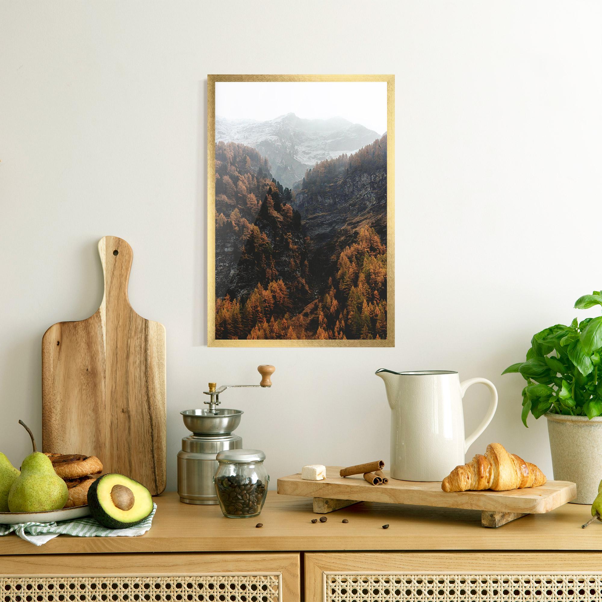Poster Înrămat Autumn Mountain mockup 8