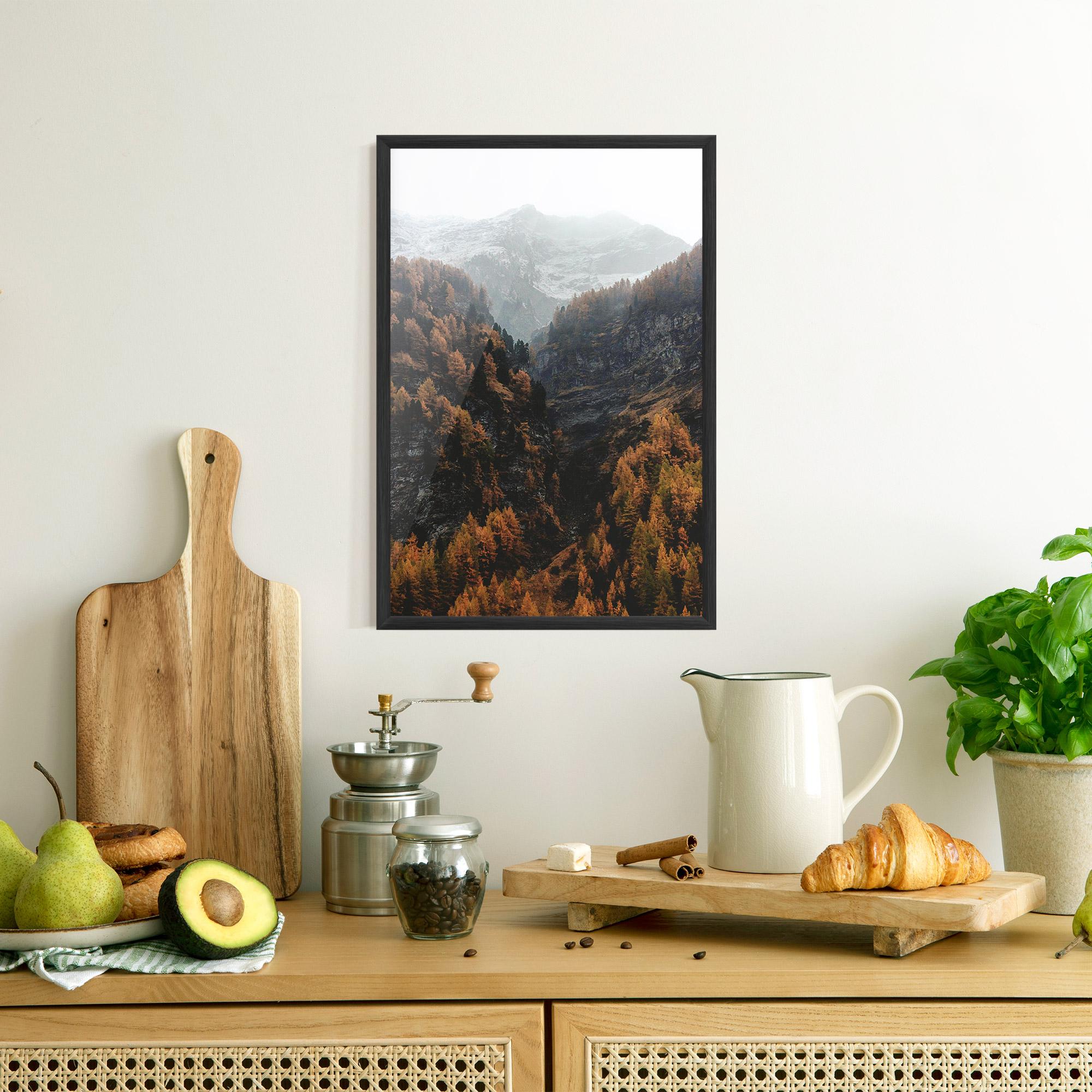 Poster Înrămat Autumn Mountain mockup 8
