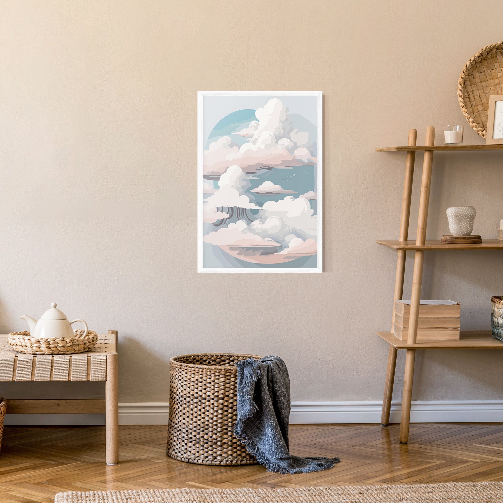 Cloud White Art mockup 9