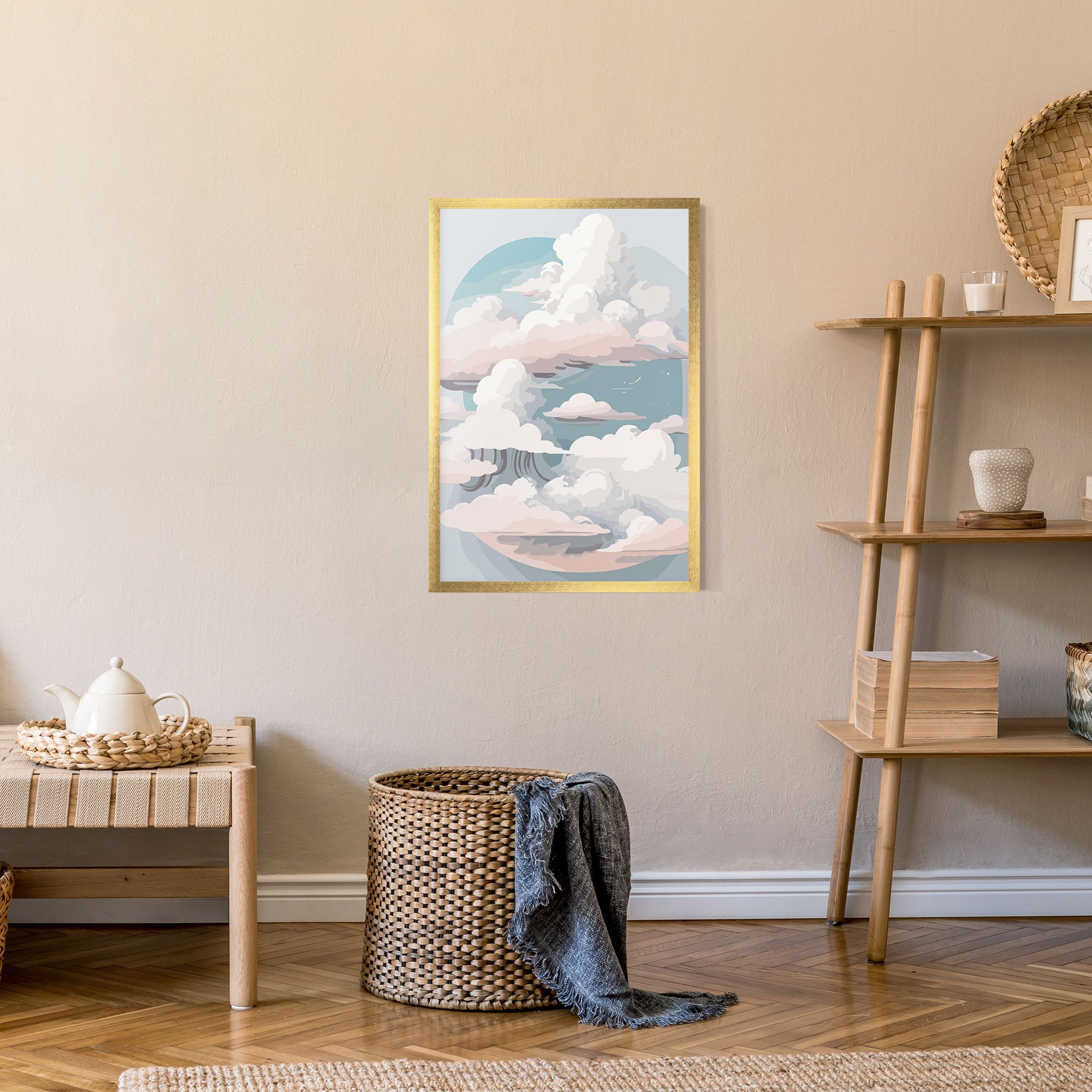 Cloud White Art mockup 9