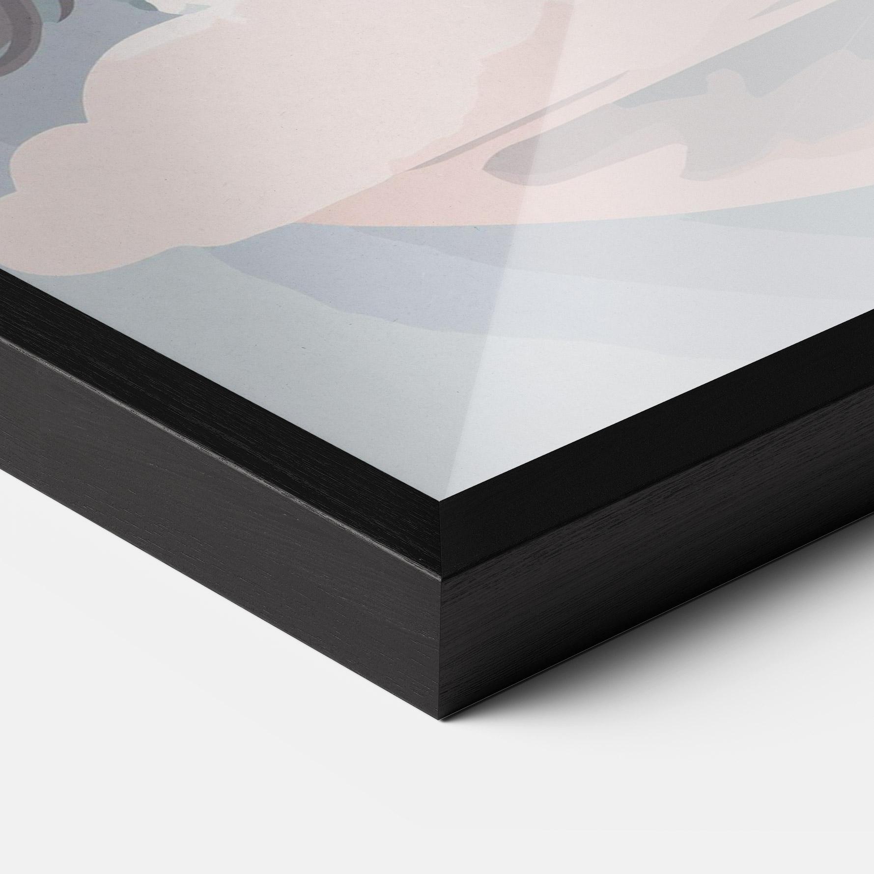 Poster Înrămat Cloud White Art mockup 3