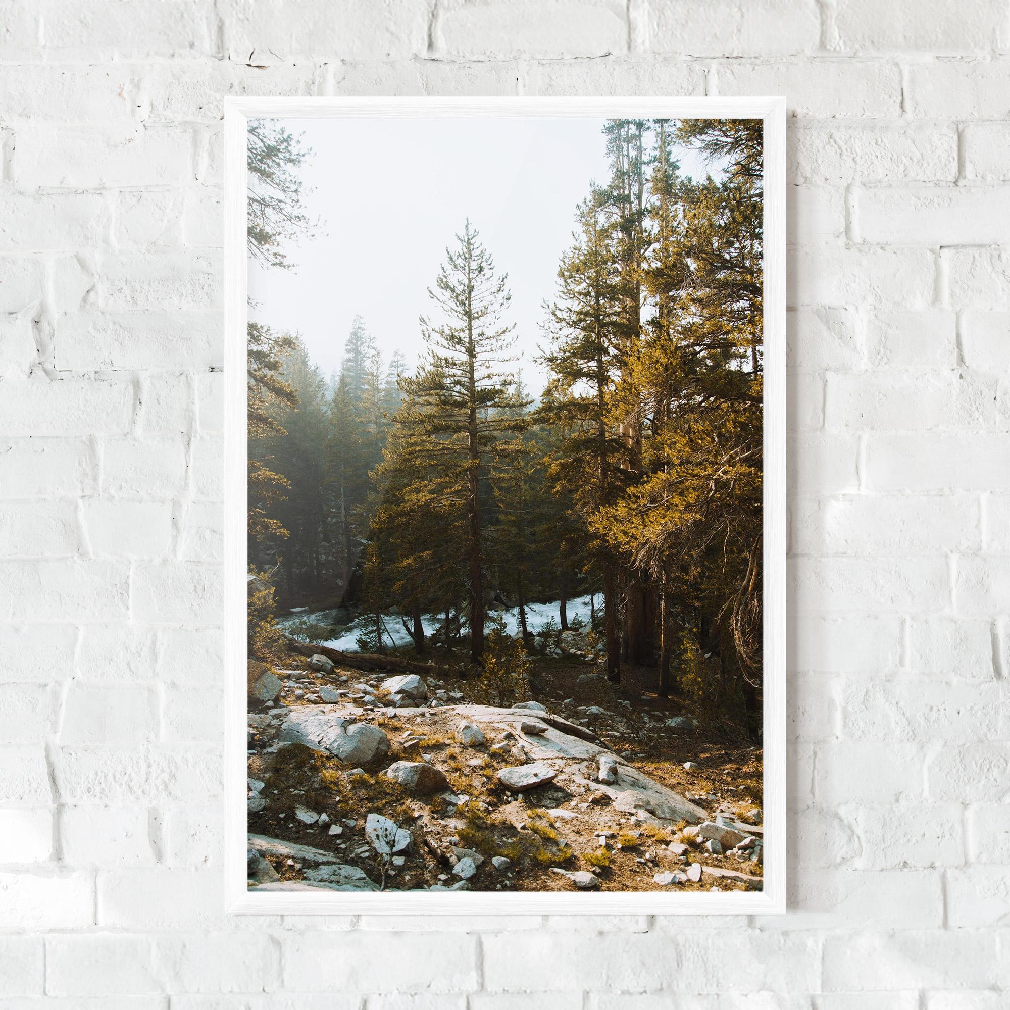 Poster Înrămat Rock Forest View mockup 0