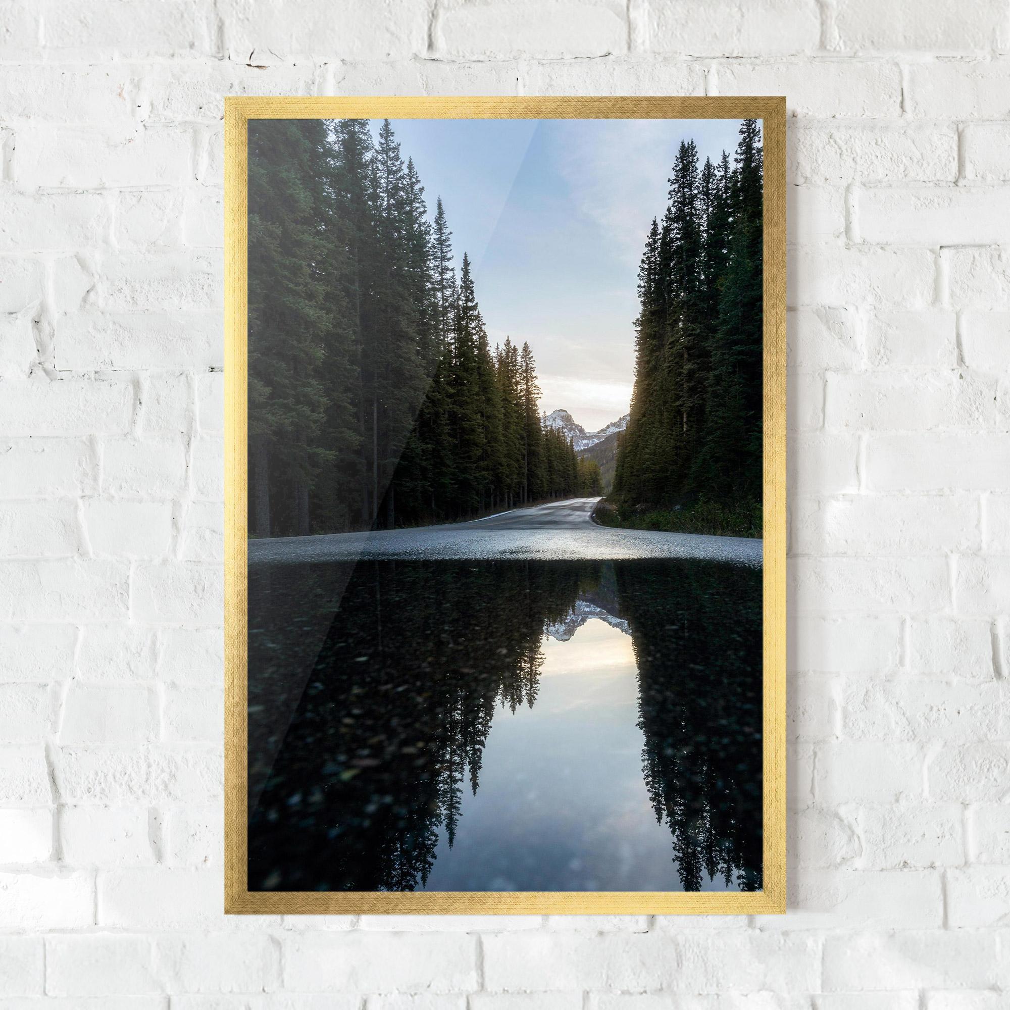 Poster Înrămat Big Lake Forest mockup 0