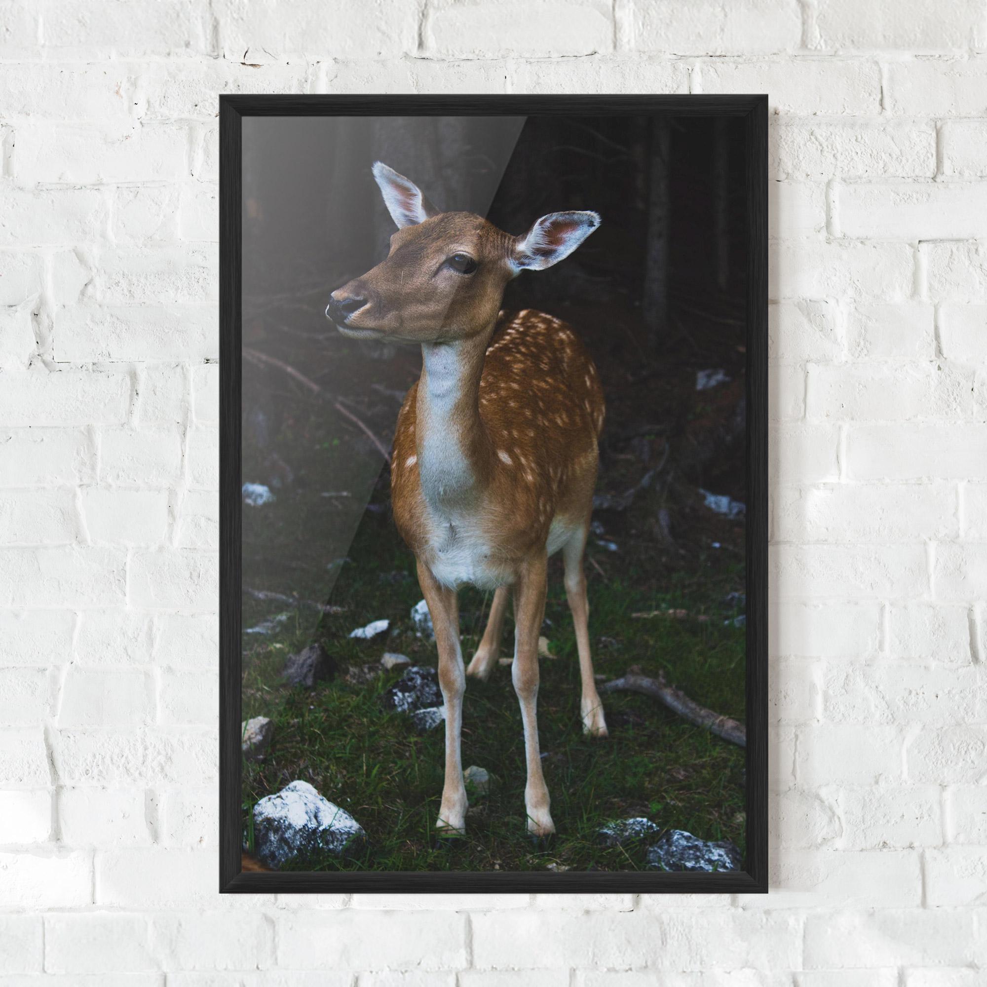 Poster Înrămat Forest Cute Deer mockup 0