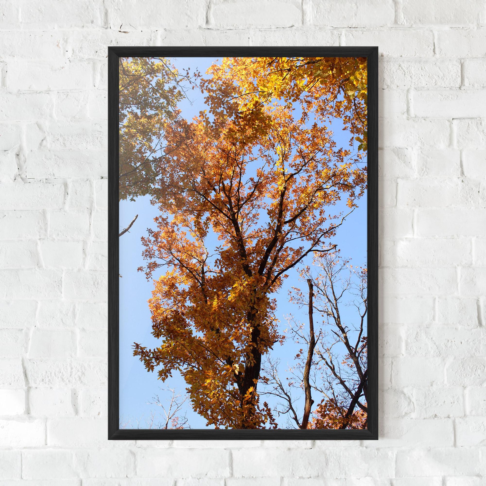 Poster Înrămat Yellow Tree Forest mockup 0