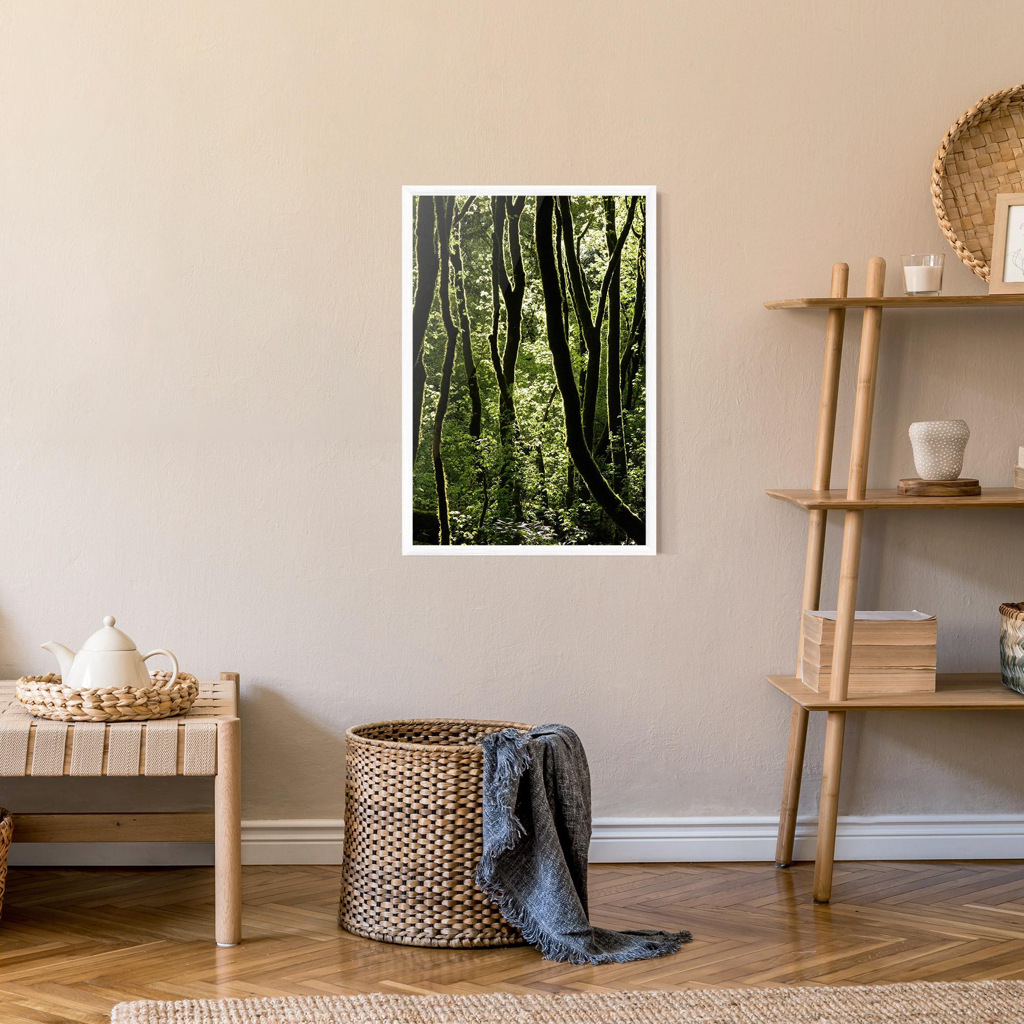 Poster Înrămat Forest Black Trees mockup 9