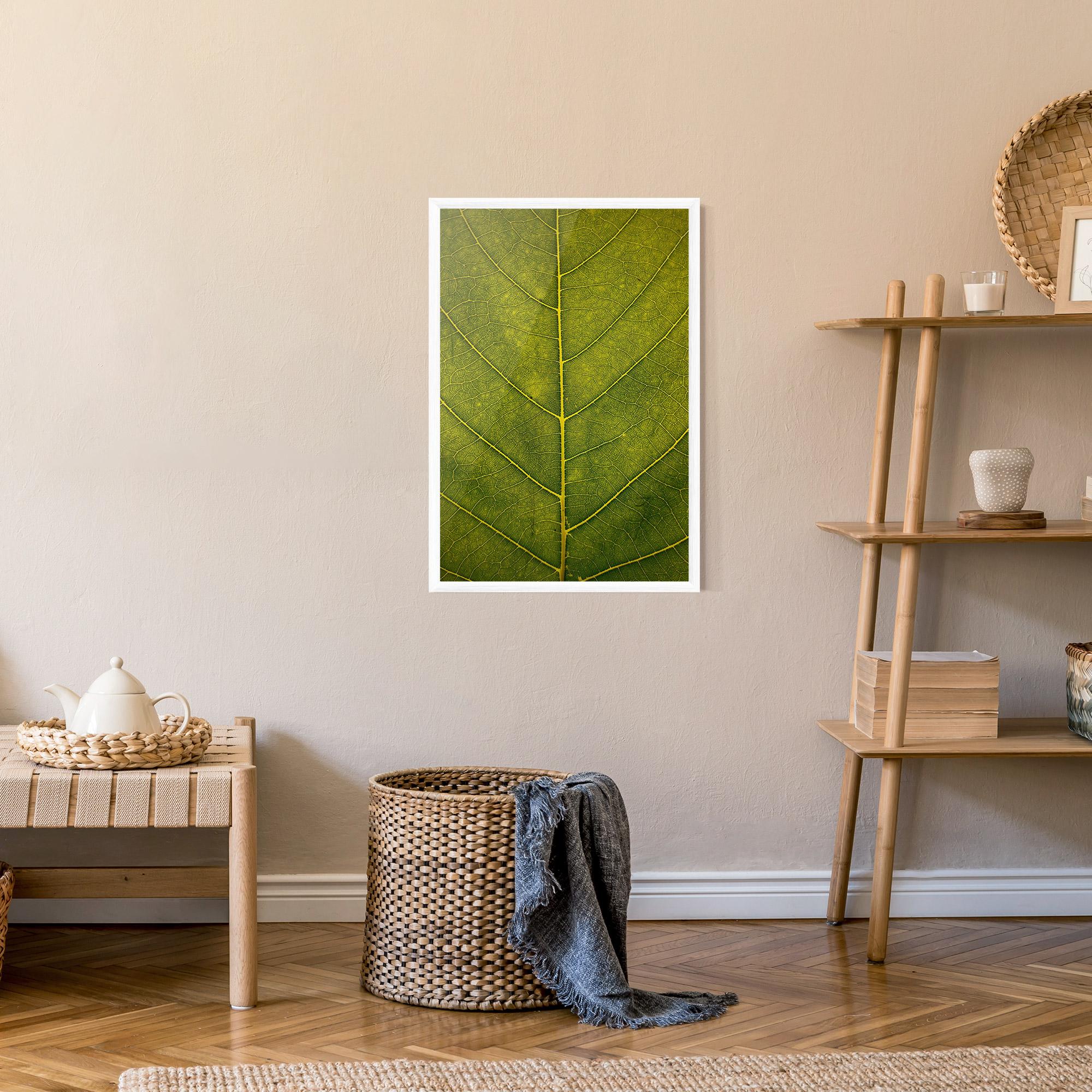 Poster Înrămat Leaf Closeup Forest mockup 9