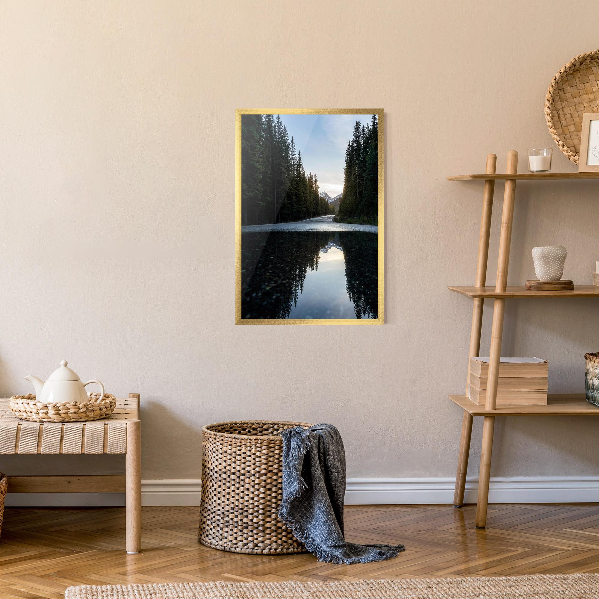 Poster Înrămat Big Lake Forest mockup 9