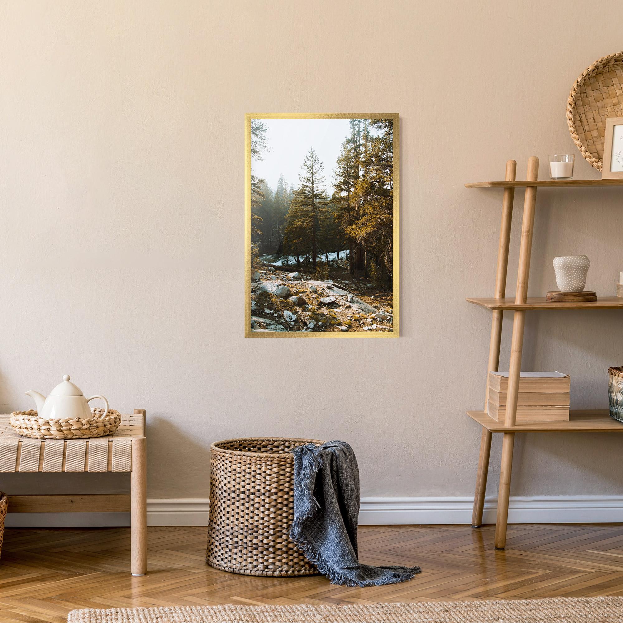 Poster Înrămat Rock Forest View mockup 9