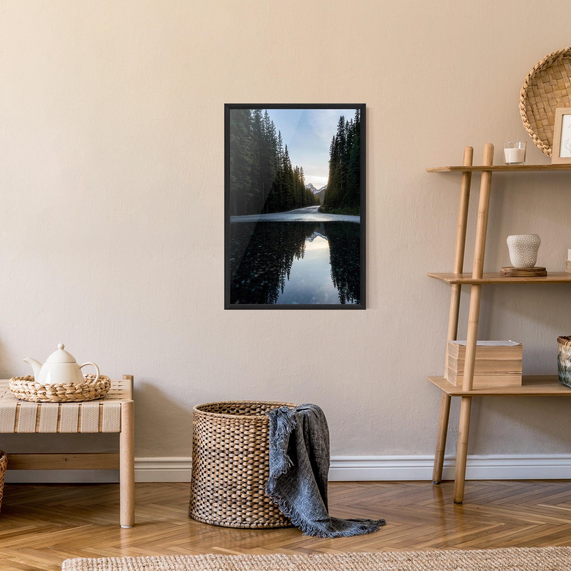 Poster Înrămat Big Lake Forest mockup 9